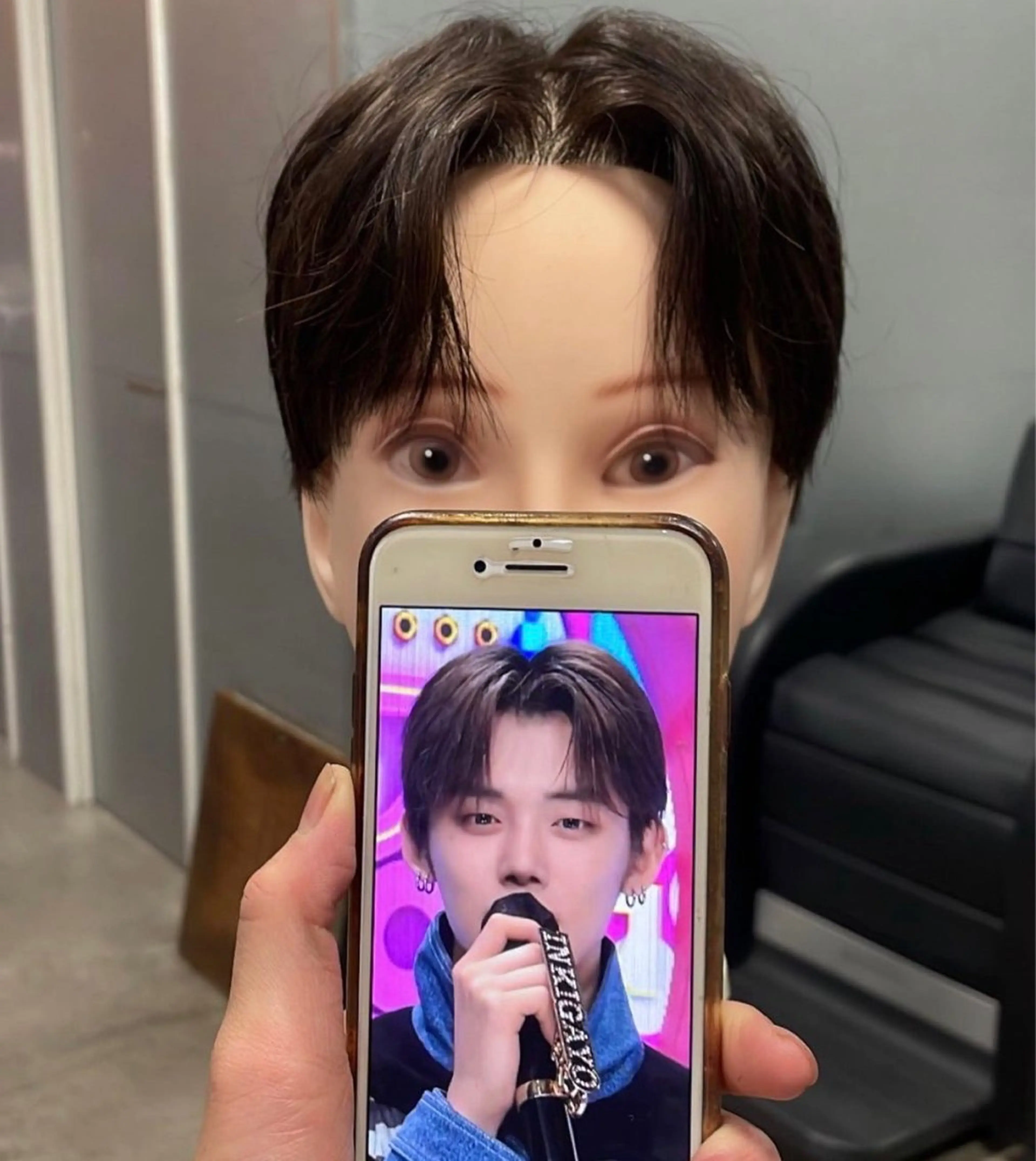 ショート パーマ メンズ レイヤーカット/ハイ トーンカラー/きらのヘアスタイル