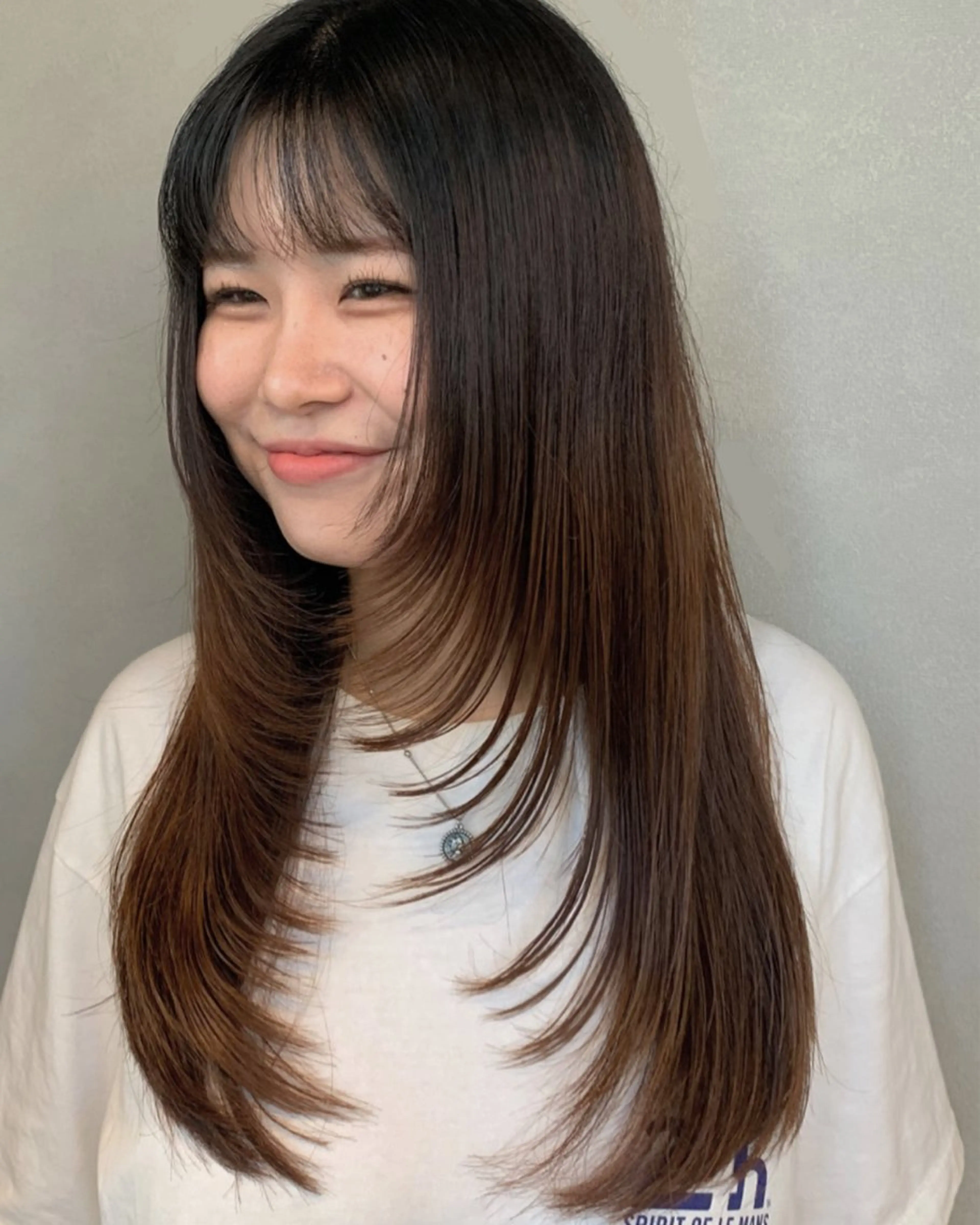 ロング ロングレイヤー レイヤーカット ロング 門野 優羽のヘアスタイル