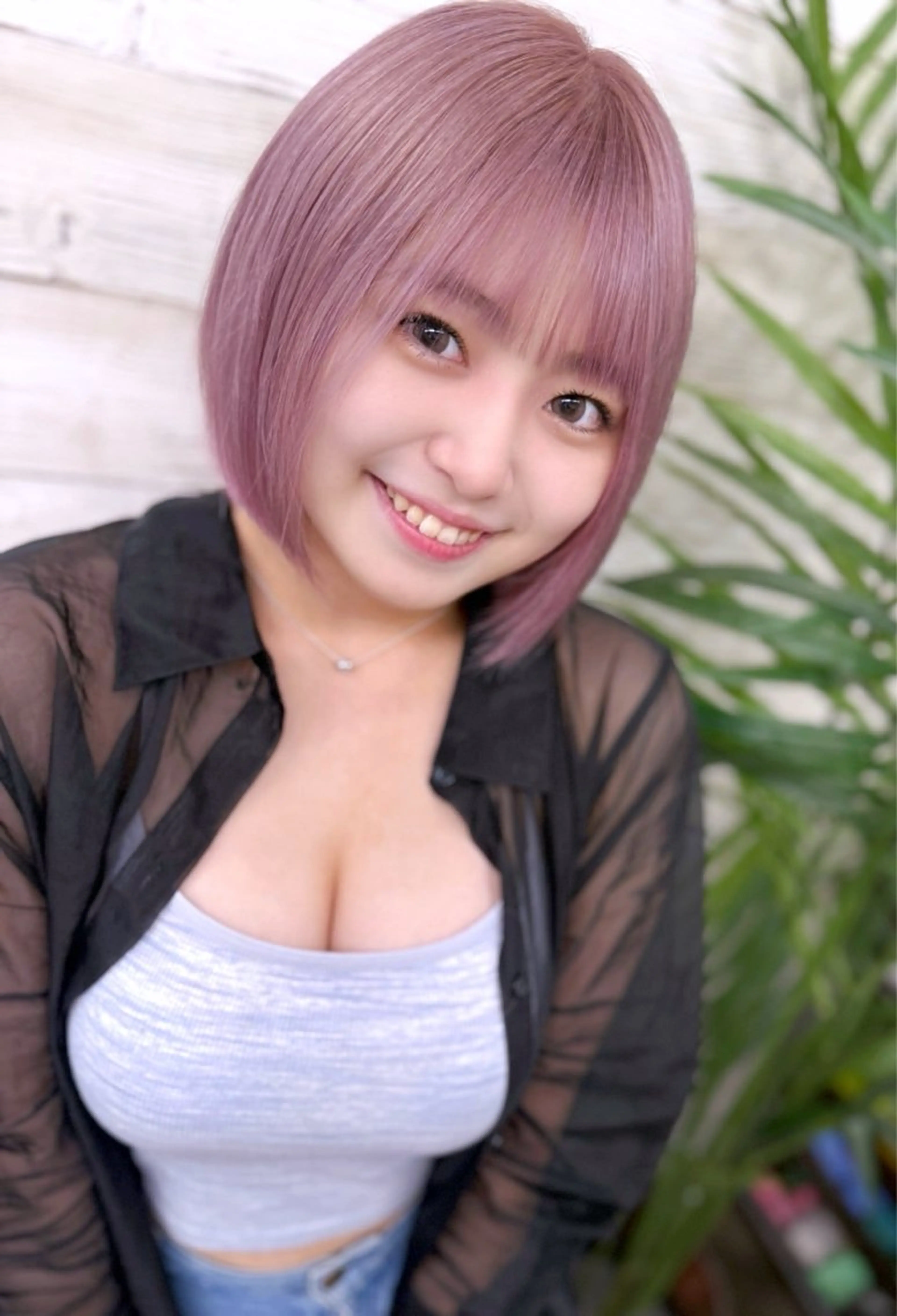 ミディアム カラー ベージュカラー ピンクカラー ピンクベージュ ボブ カット ヘアカラー 北沢 隆のヘアスタイル