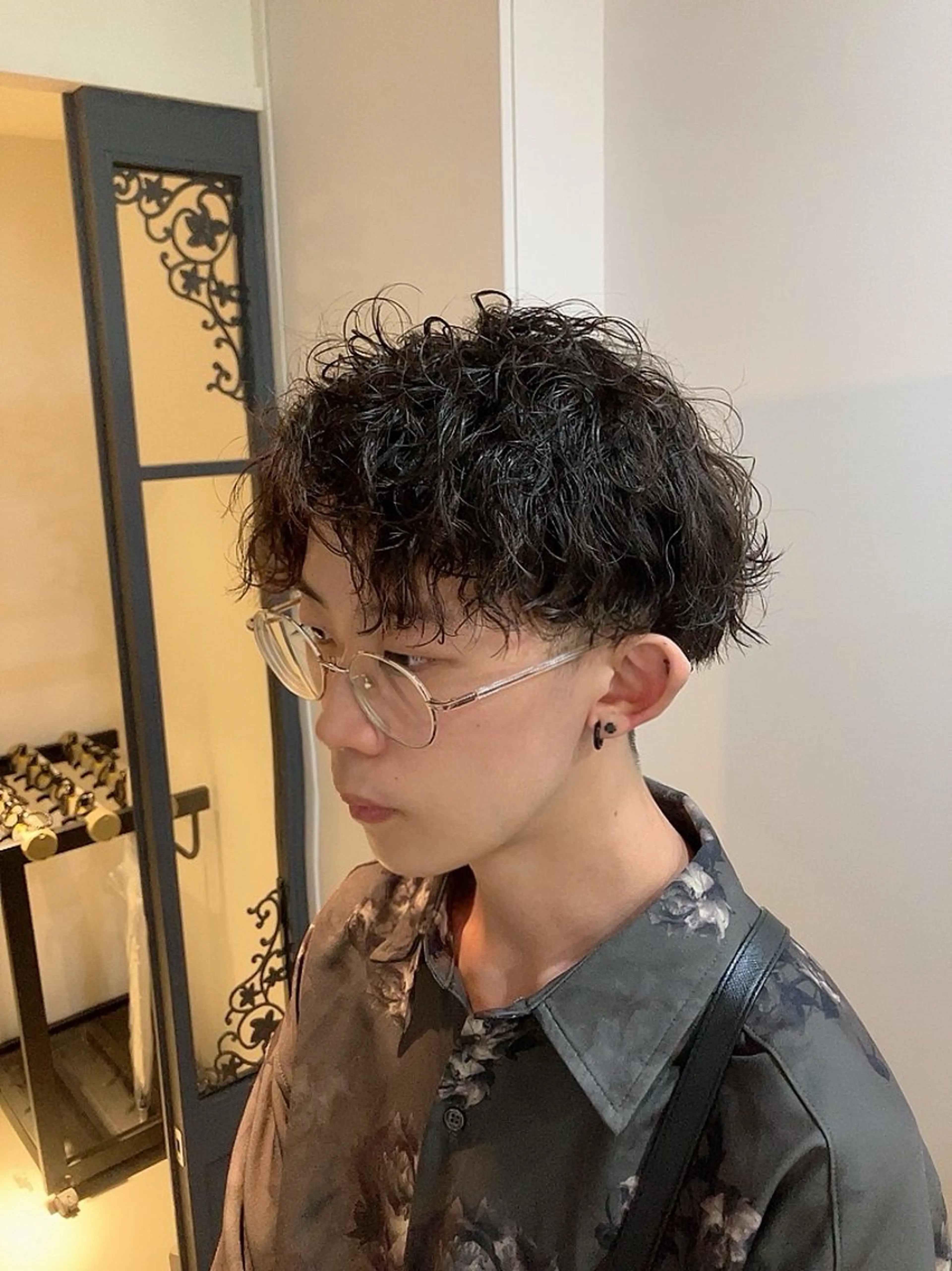 ショート パーマ メンズ カット TAYA 心斎橋所属・山本 聖真のヘアスタイル