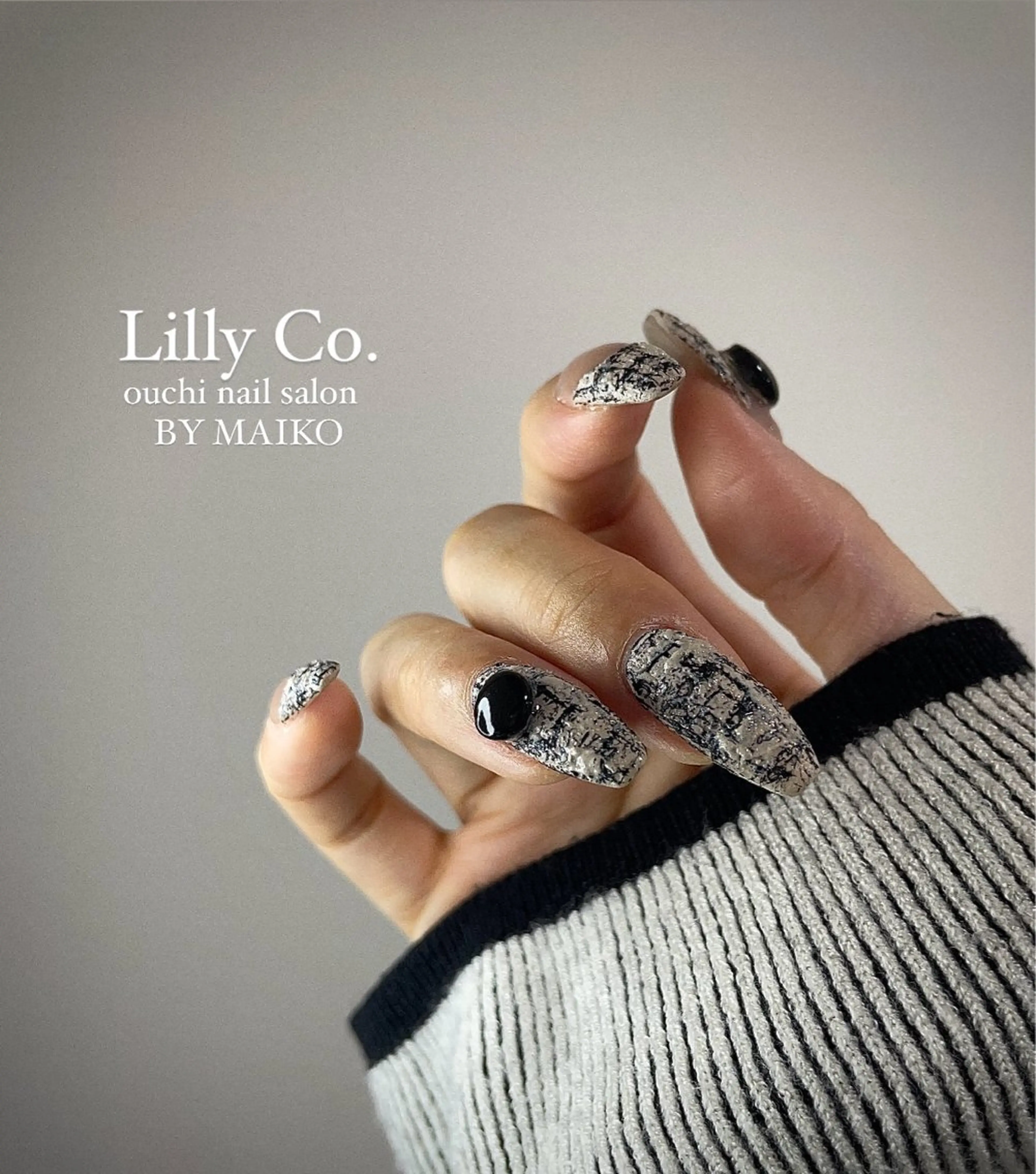 ネイル ツイードネイル ハンドネイル ハンドケア Lilly Co.のネイルデザイン