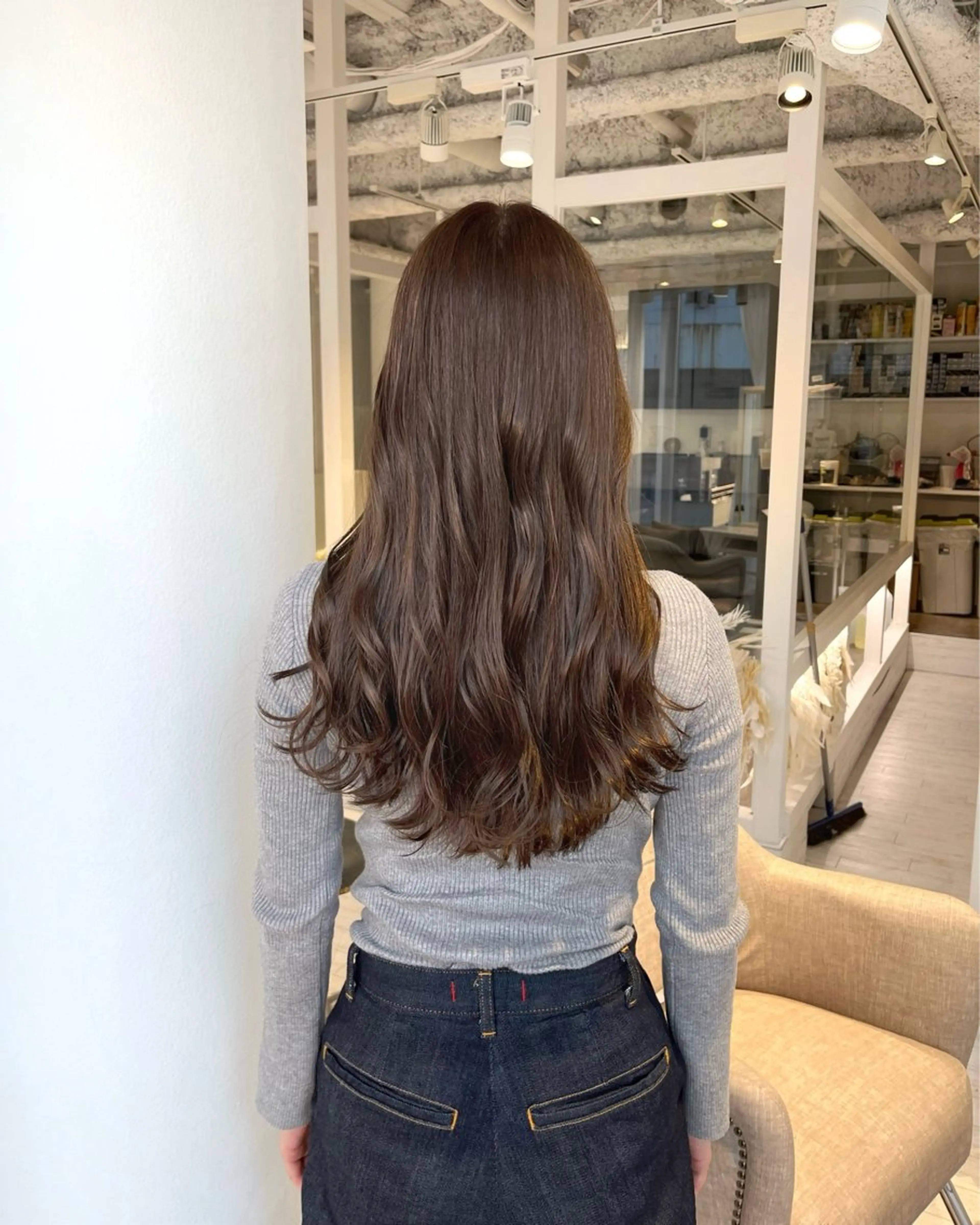 セミロング レイヤーカット カット ヘアカラー トリートメント ボブ/レイヤー/ 茉莉花のヘアスタイル