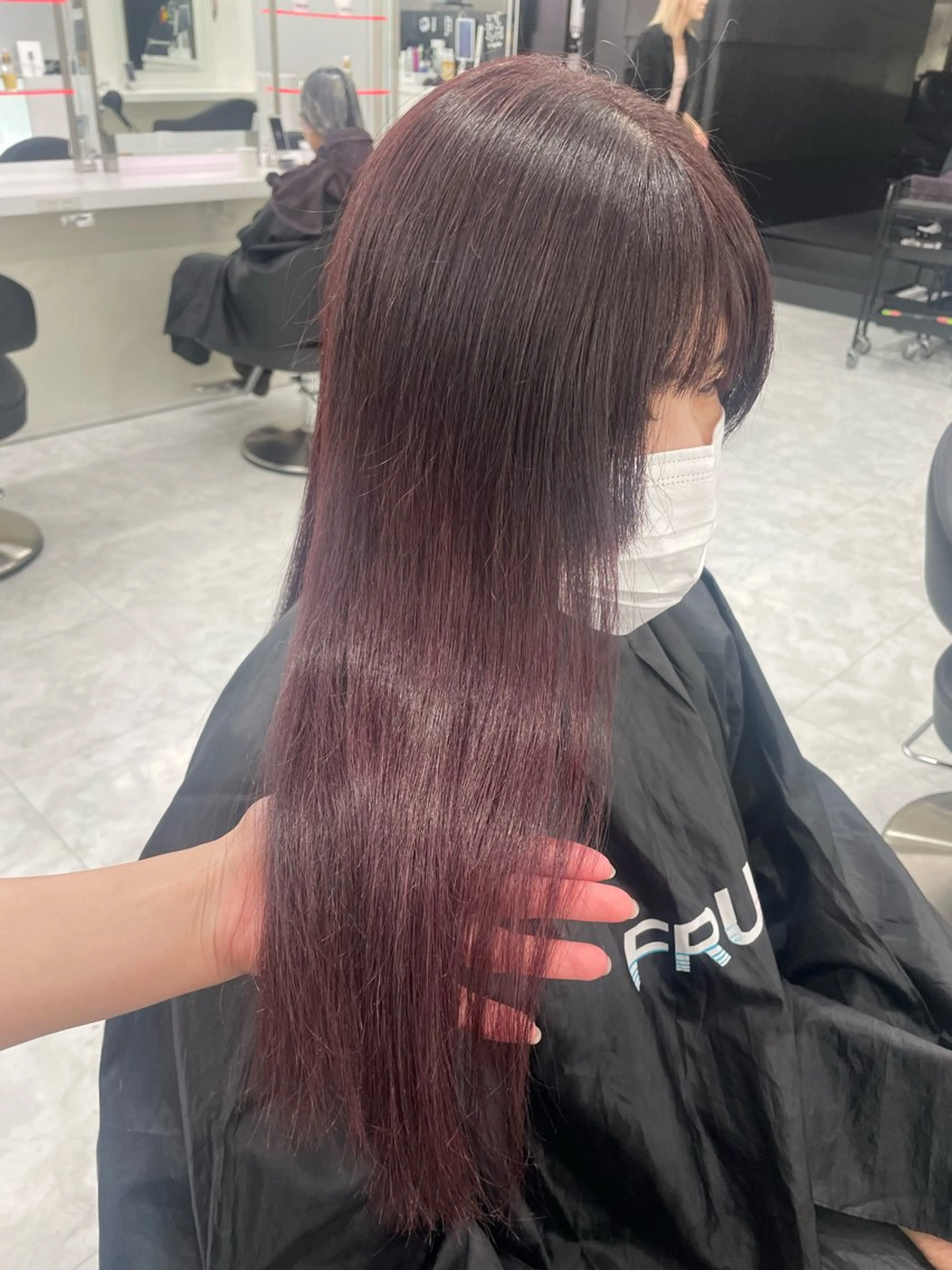 ロング カラー ブリーチ ケアカラー ブリーチなしカラー ロング 💗トレンド暖色ヘア Natsumi 💗のヘアスタイル