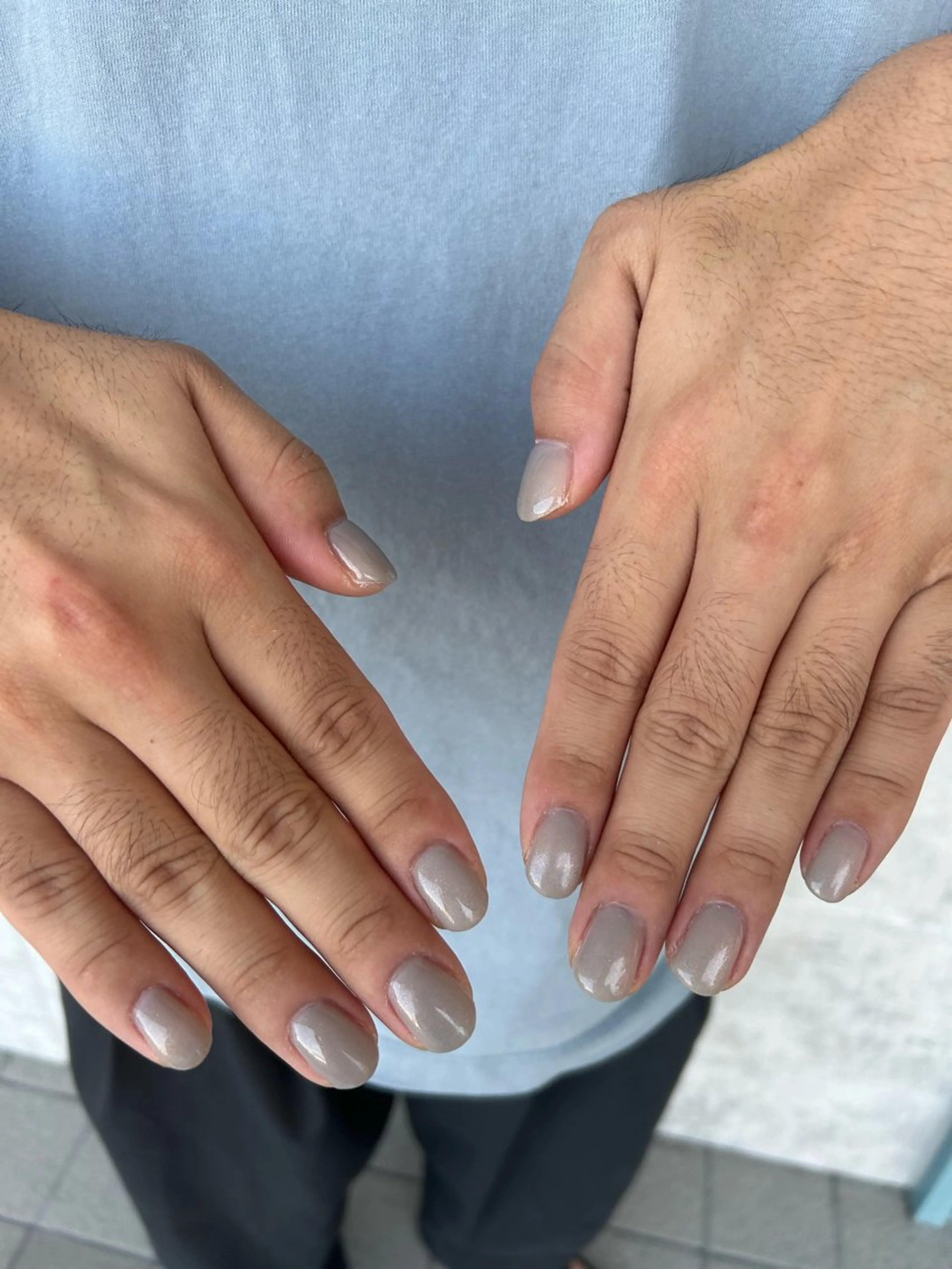 ネイル ラメ(グリッター) メンズネイル 大山 なつみのネイルデザイン