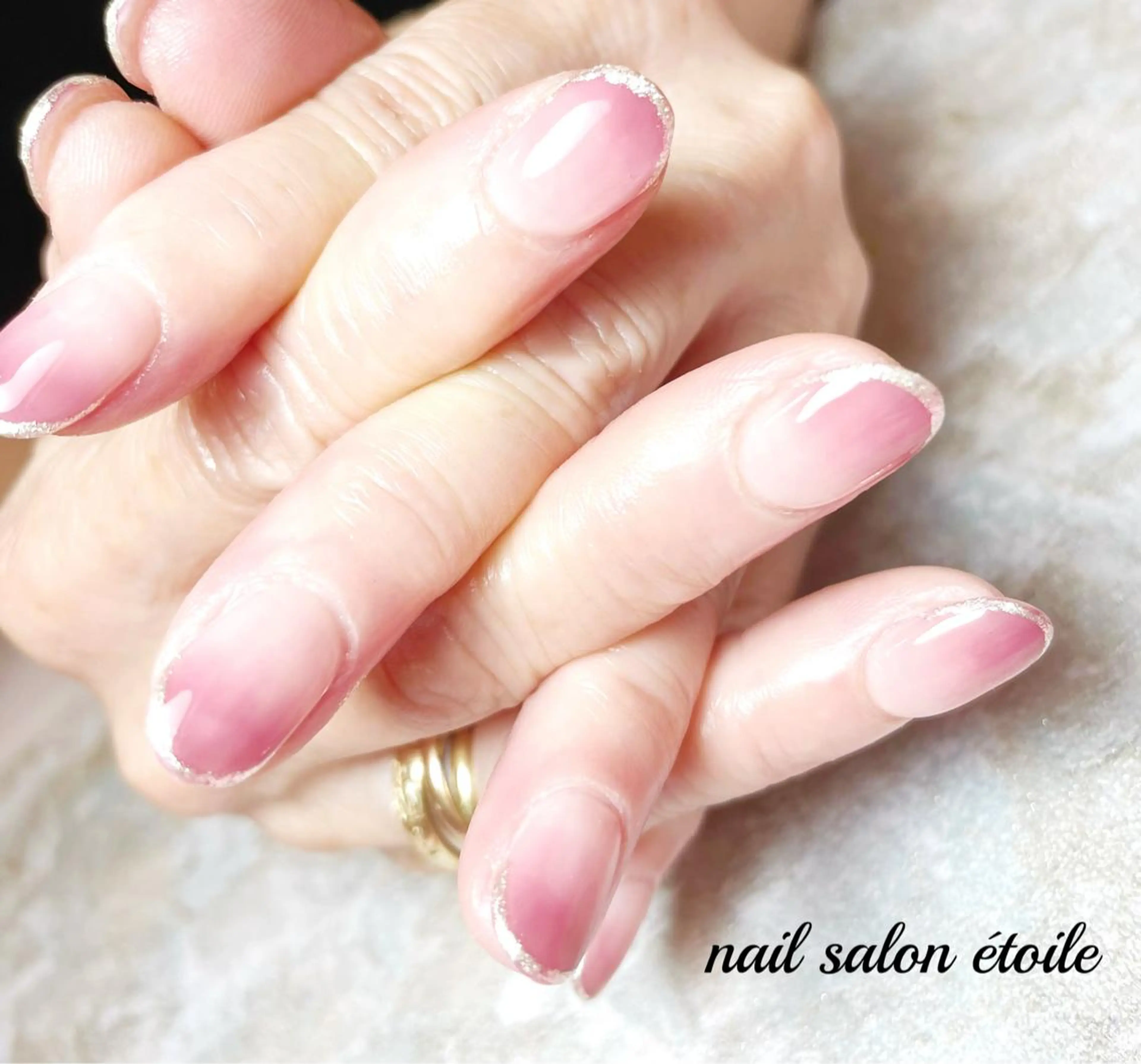 ネイル アートネイル フレンチネイル ジェルネイル グラデーション オフィスネイル ハンドネイル nail salon étoileのネイルデザイン