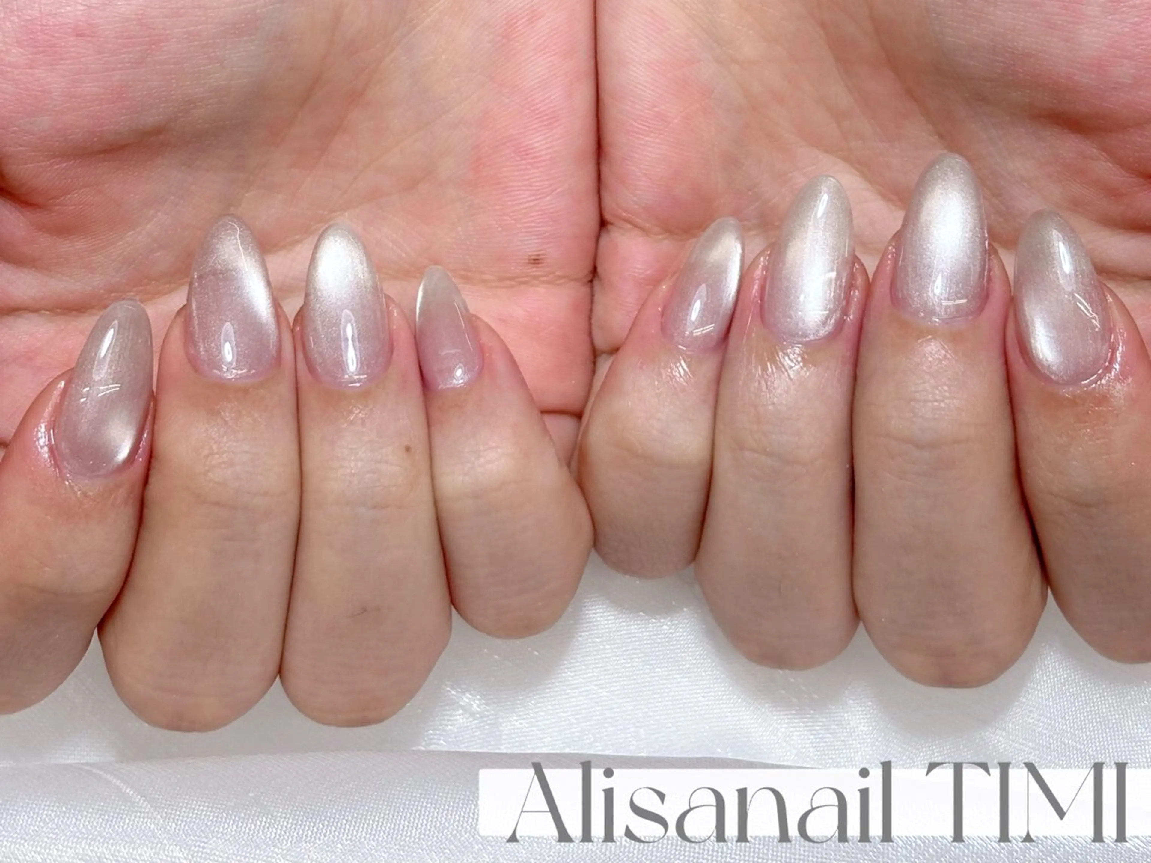 ネイル マグネットネイル マグネットワンカラー ワンカラーネイル ハンドネイル Alisa nail Timiのネイルデザイン