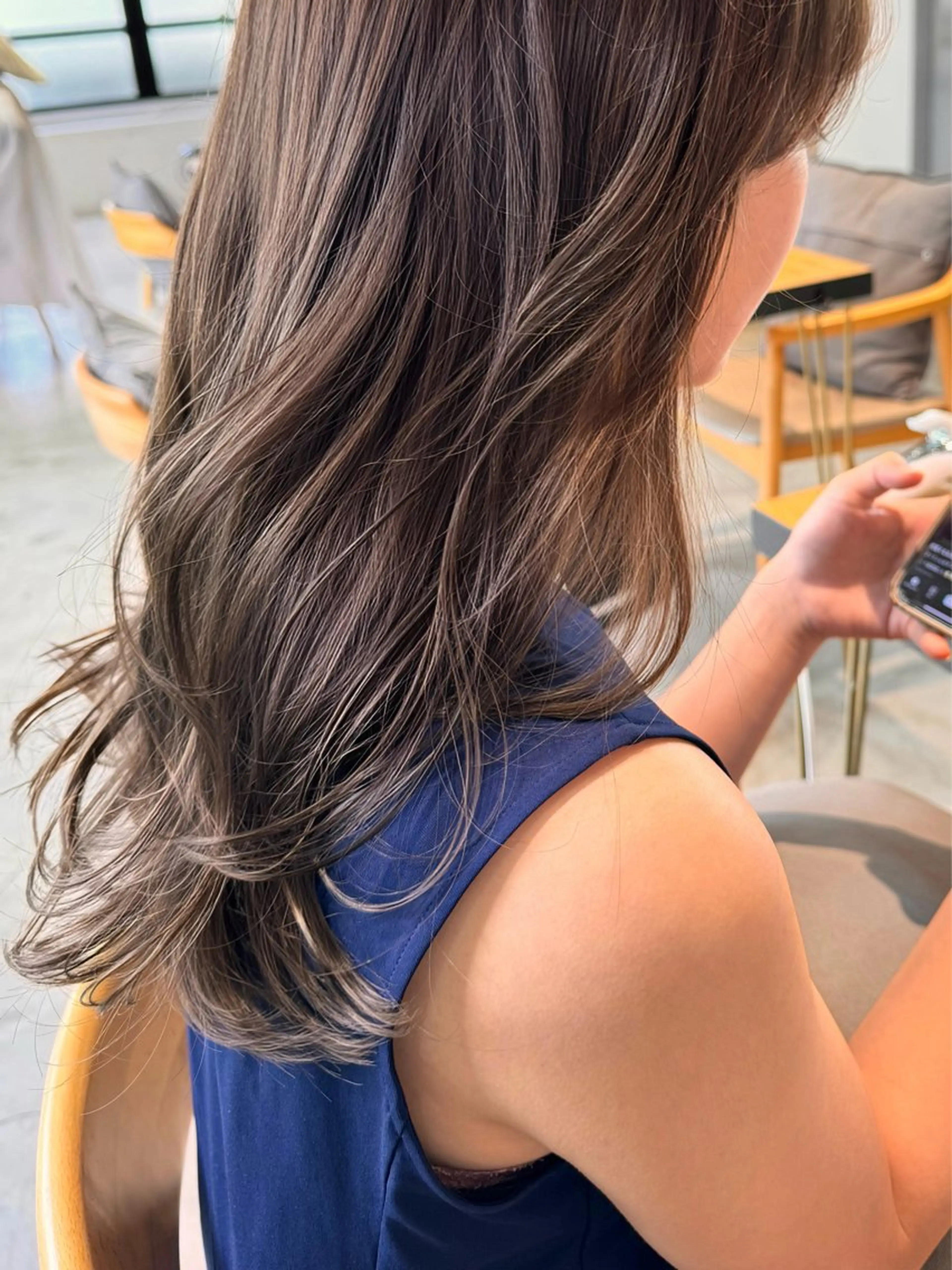 セミロング 似合わせカット ヘアカラー 髪質改善/透明感カラ ー🫧mizukiのヘアスタイル