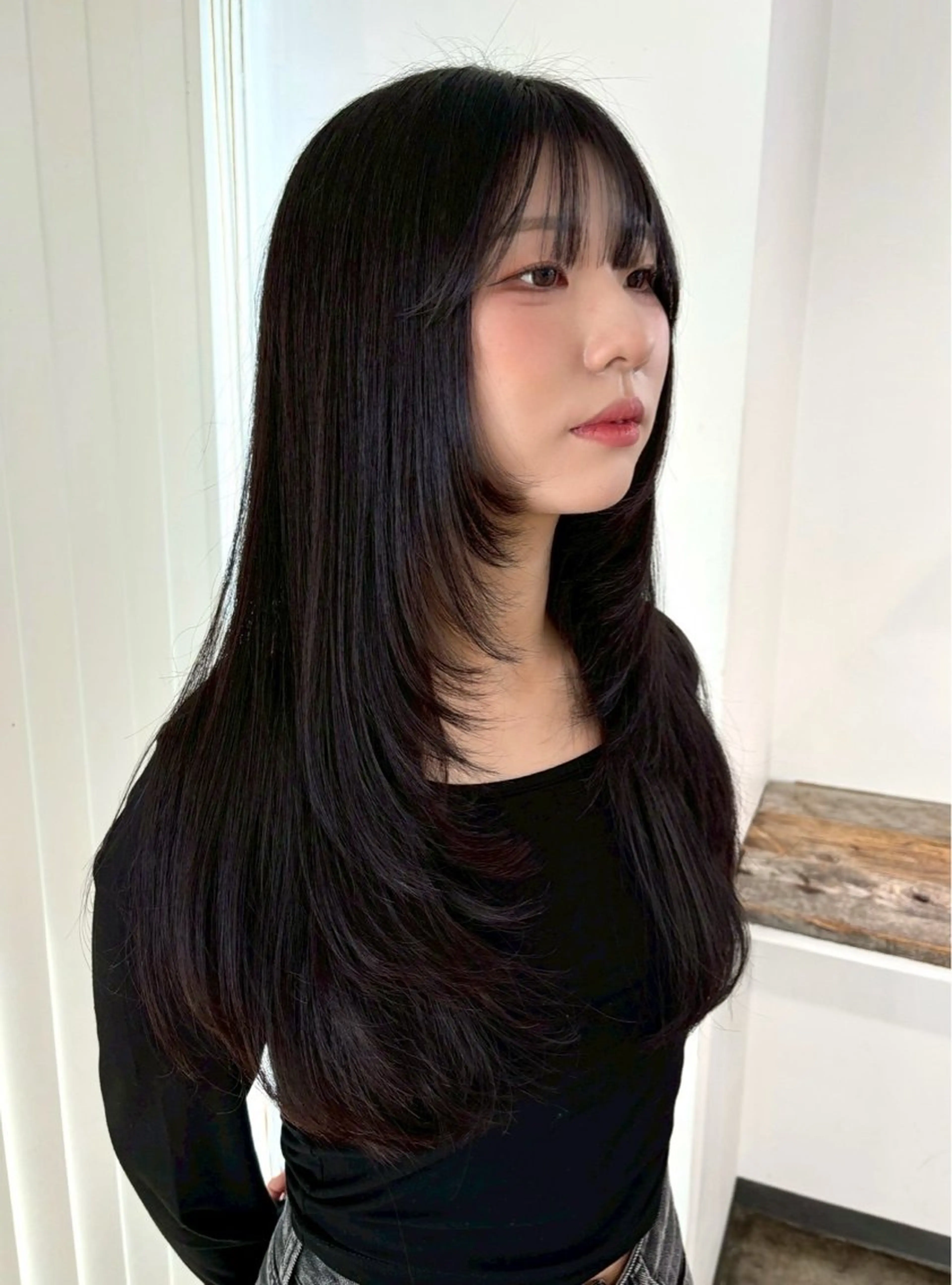 ロング カラー ブリーチ カシス ブリーチなしカラー ピンクカラー レッドカラー 🩷ブリーチなし韓国 へア🩷HARUKAのヘアスタイル