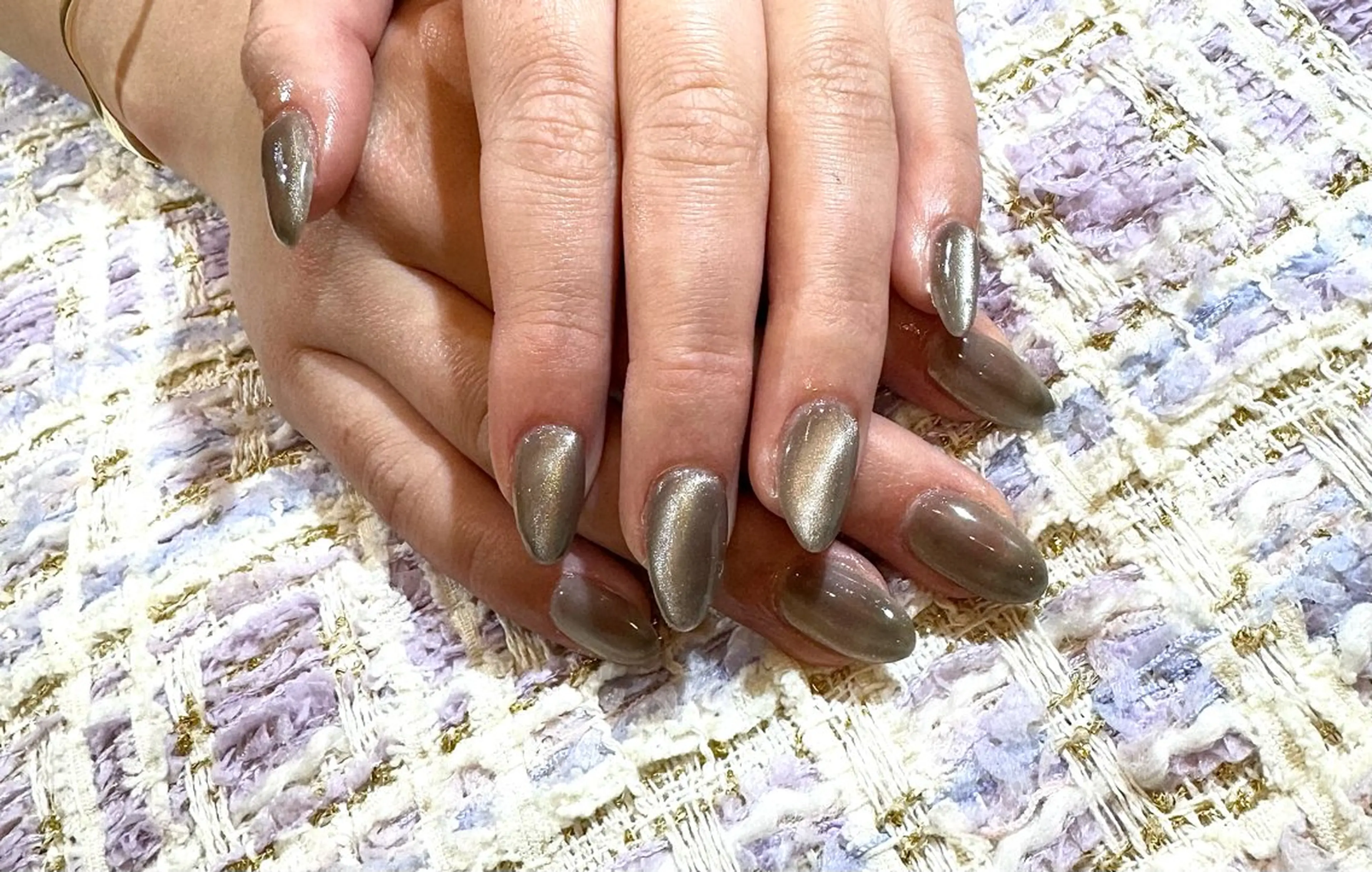 ネイル ジェルネイル マグネットネイル メンズネイル シルバー ハンドネイル マイムネイル所属・MIMnail Jr ネイリストのネイルデザイン