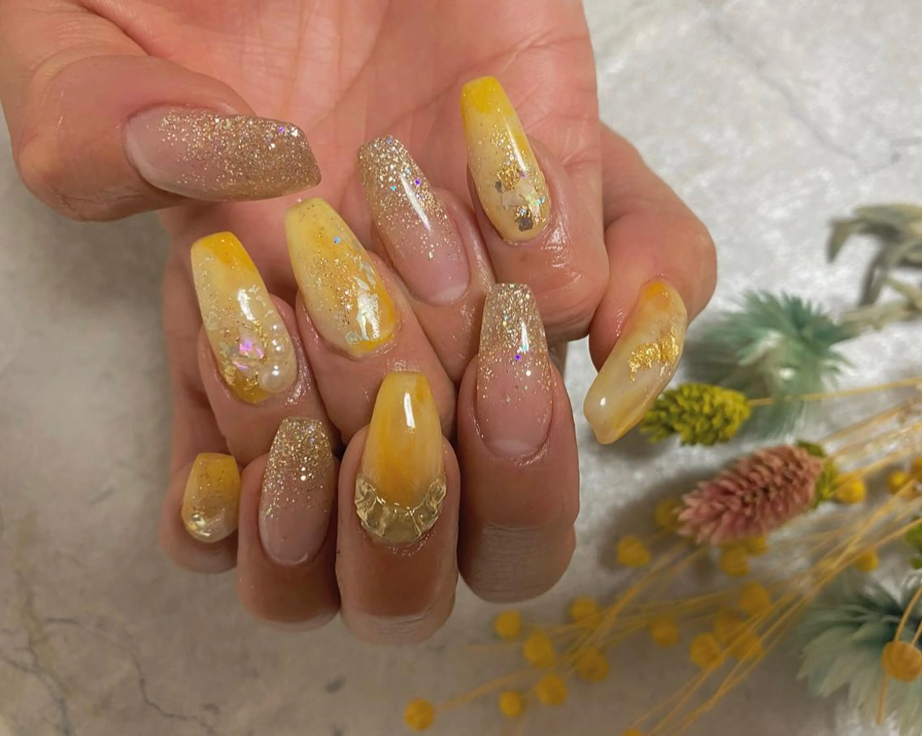 ロング ネイル ハンドネイル ëmma nail_ by chulaのネイルデザイン