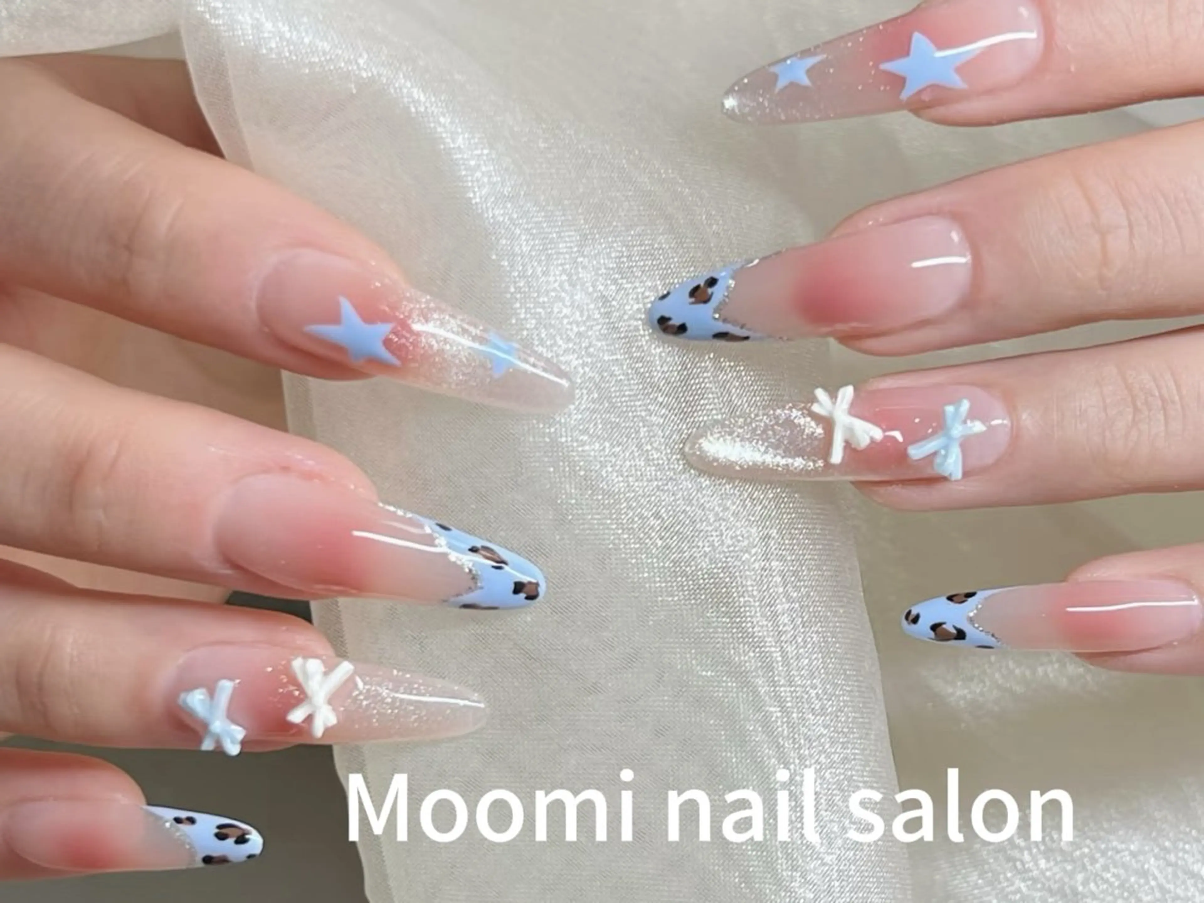 ロング ハンドネイル Moomi あずりのネイルデザイン
