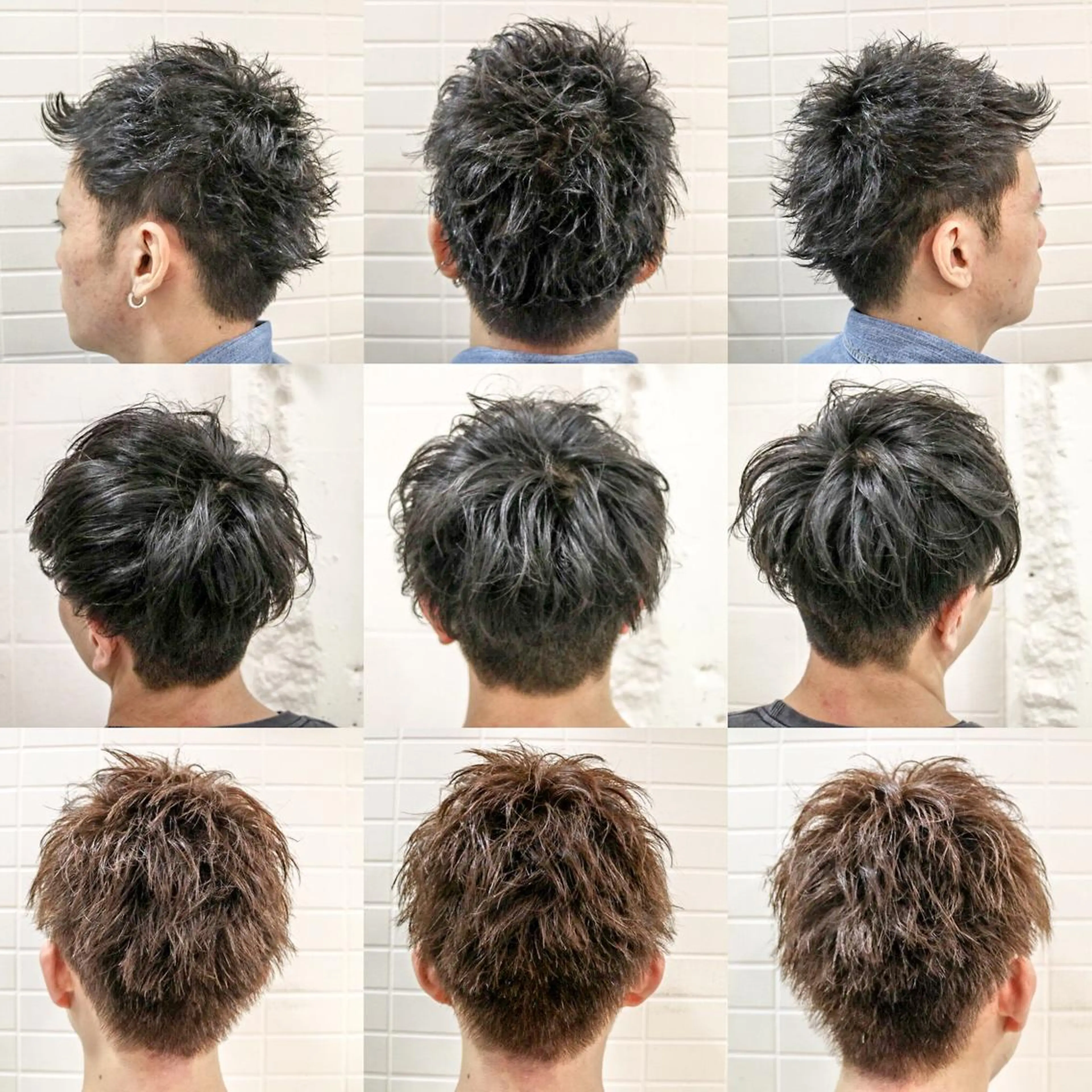 ショート カラー パーマ メンズ ⭐️口コミ5.0⭐️ 当日予約可能👌🏼のヘアスタイル