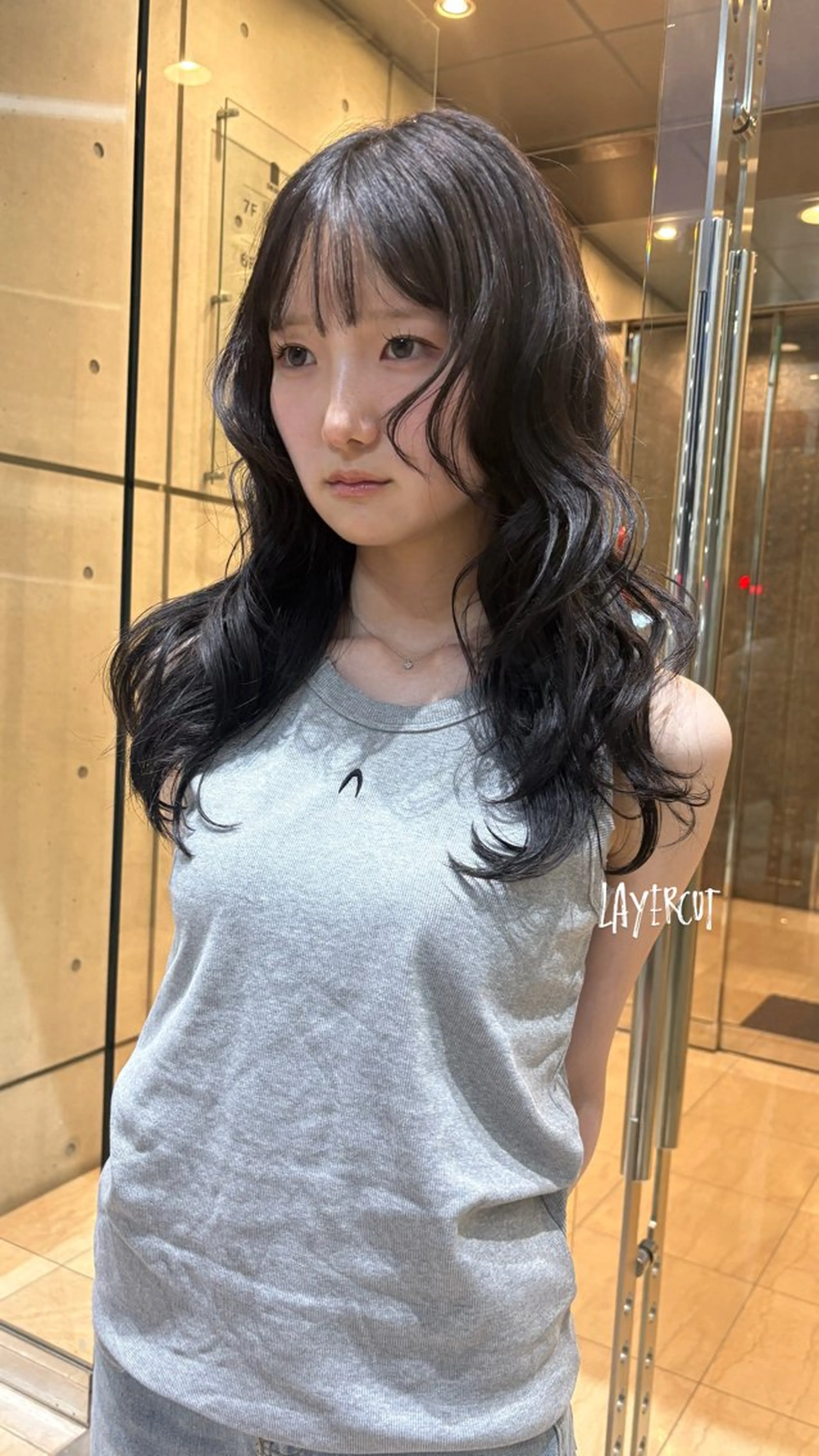 ロング abe yuikaのヘアスタイル