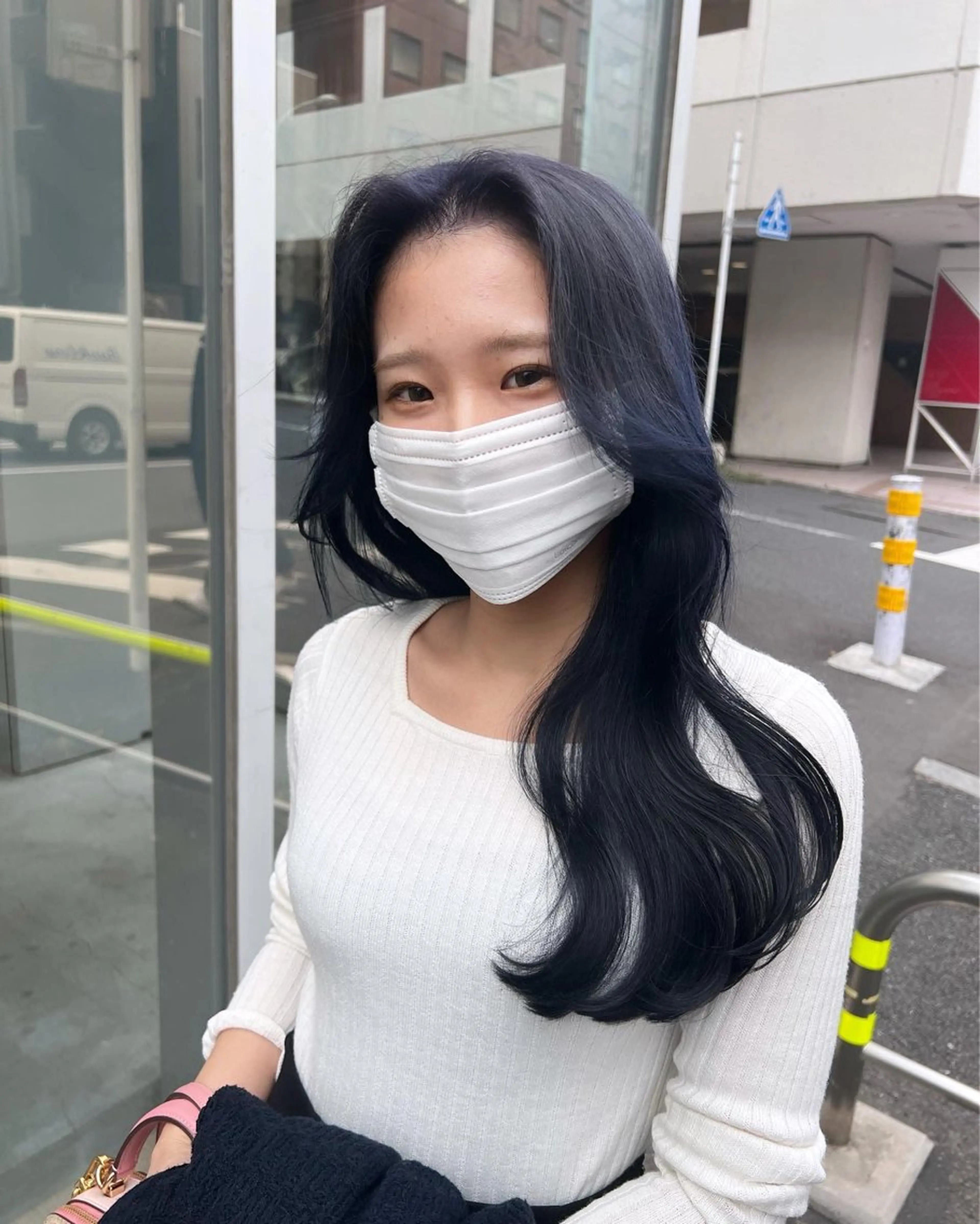 ロング カラー ヘアカラー トリートメント ヘッドスパ ヘアセット 🇨🇳中韓レイヤー 暗髪カラー🇰🇷のヘアスタイル