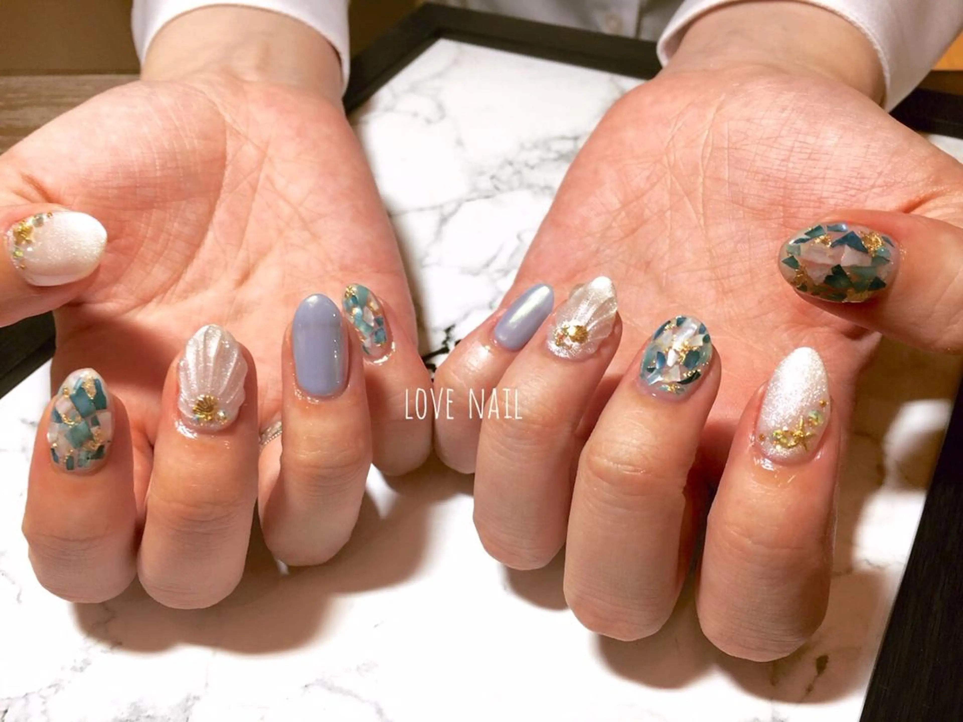 ネイル 持ち込み ハンドネイル LOVE NAIL 💕Sonoのネイルデザイン