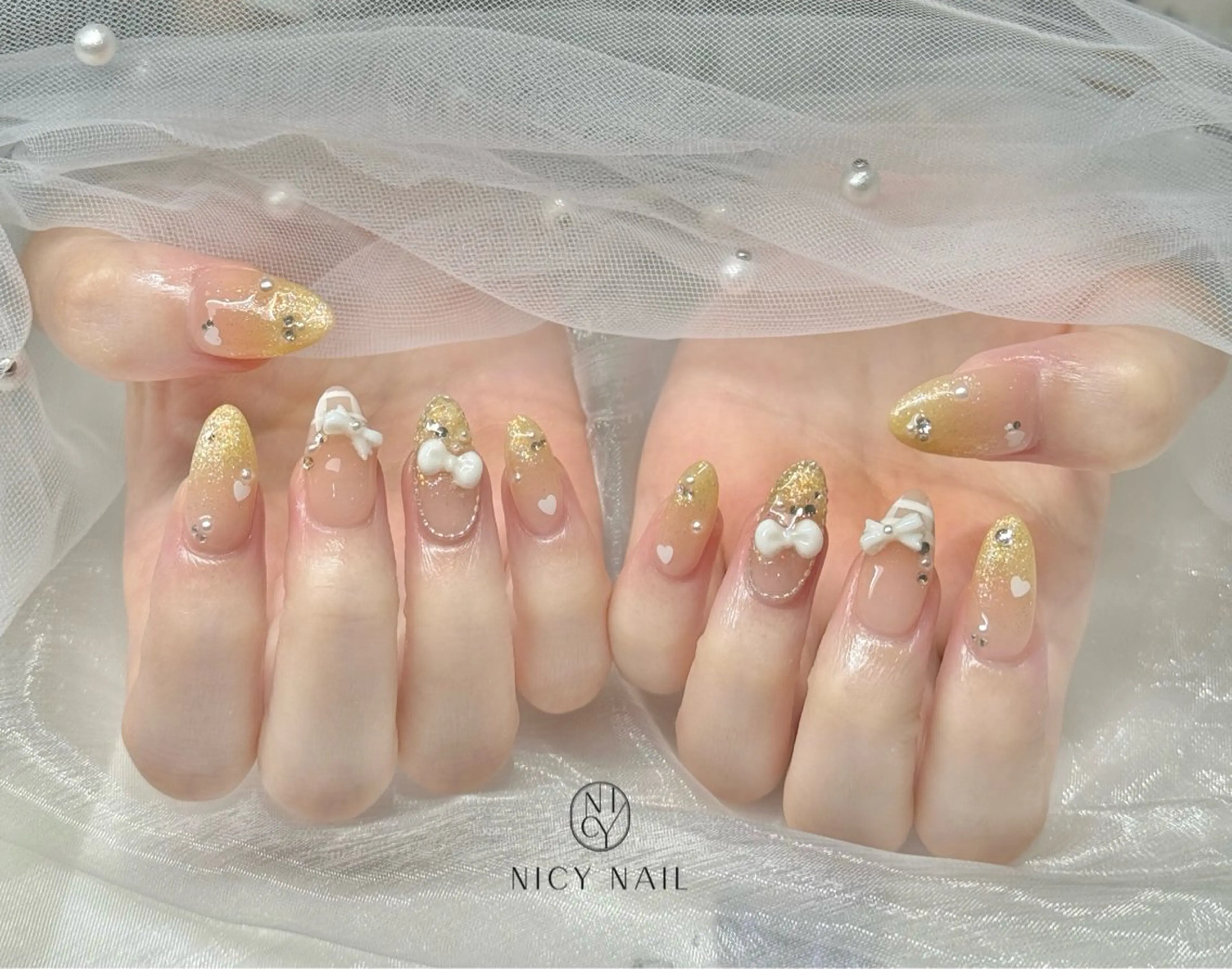 ネイル アートネイル オーロラネイル ブルー チークネイル フットネイル ハンドネイル NICY NAIL所属・Yurin_NICY 池袋のネイルデザイン