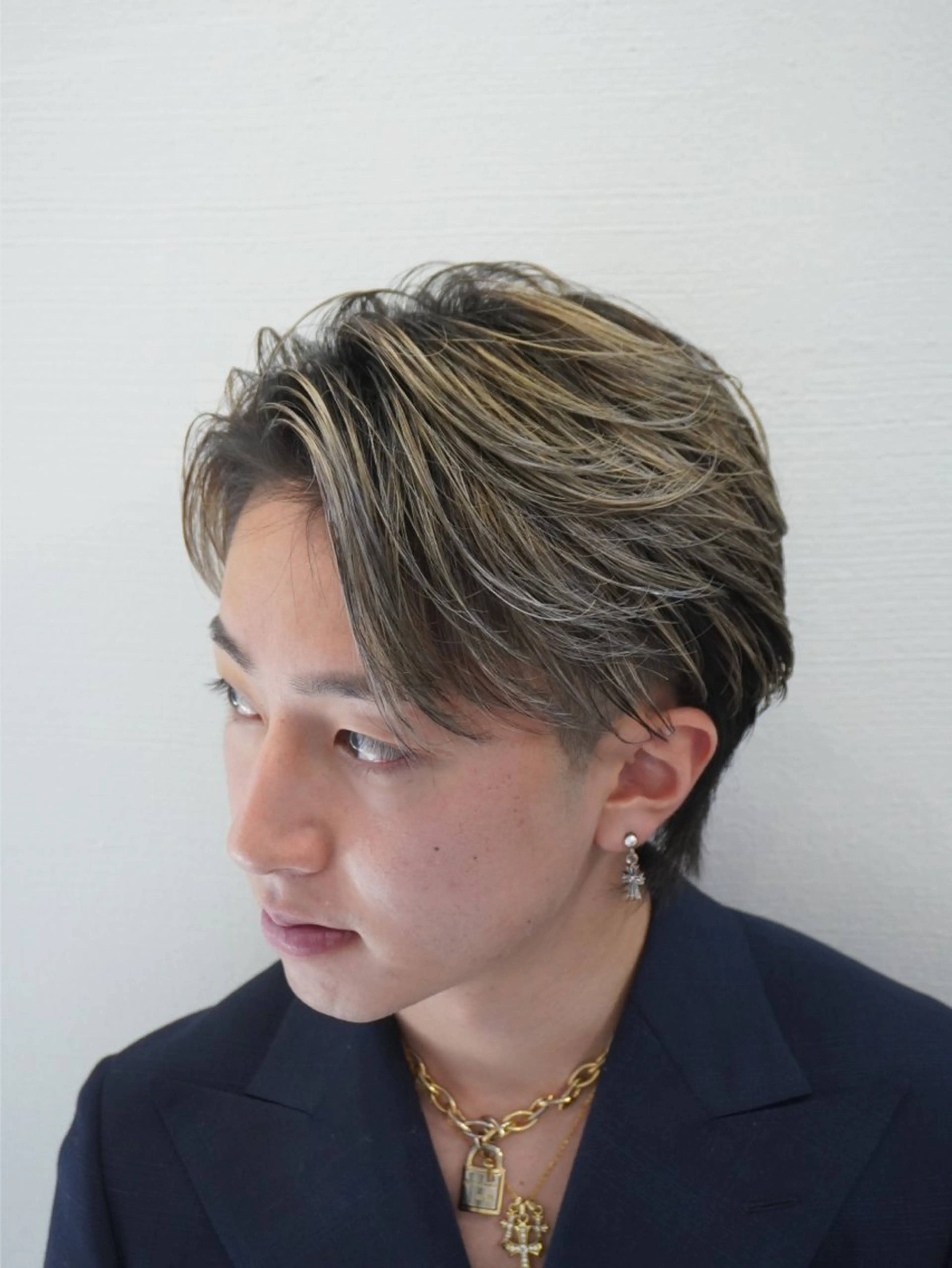 ミディアム カラー メンズ カット ヘアカラー 【メンズ限定理容師】 菊池けんたのヘアスタイル