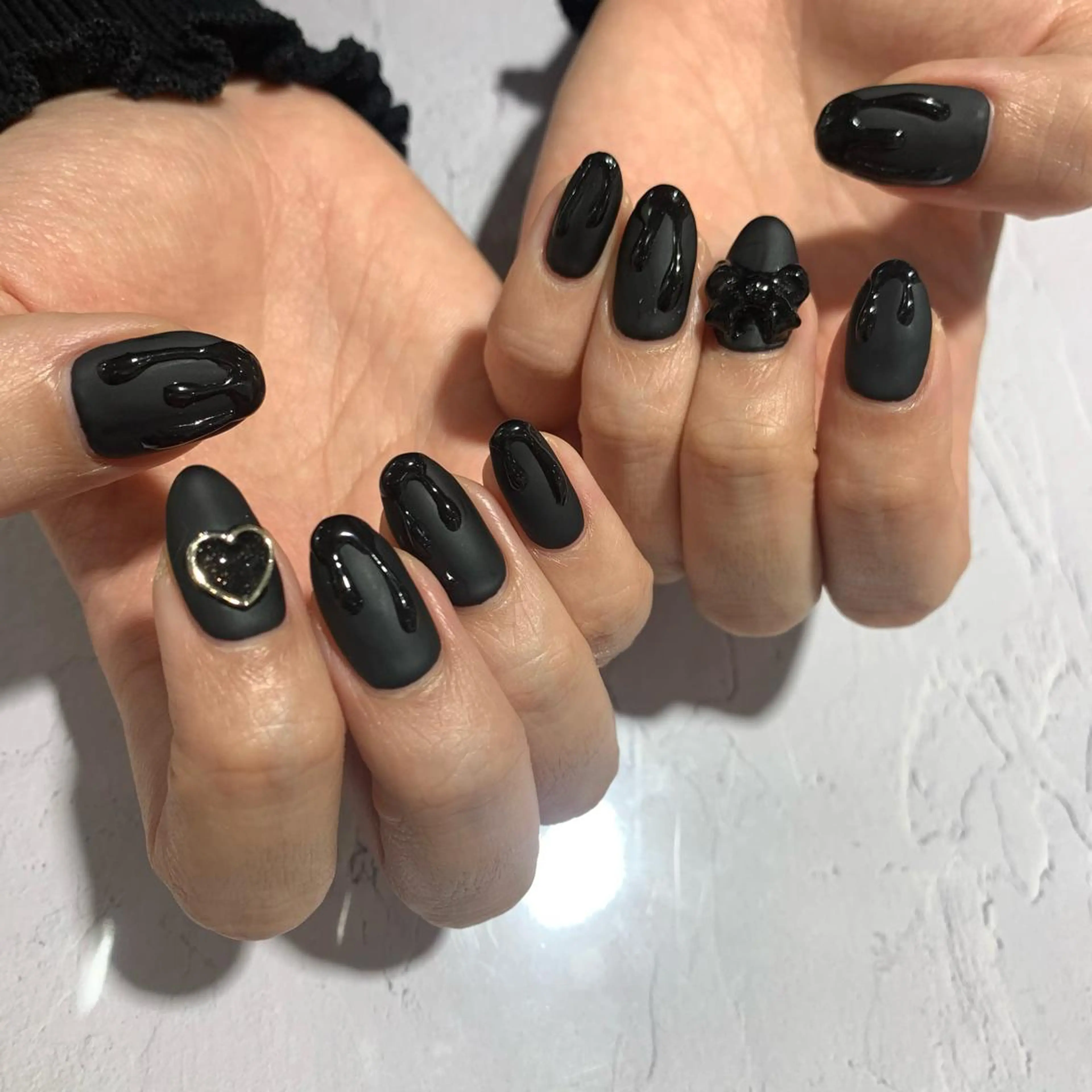 ネイル 持ち込み リボン 鈴木 まゆのネイルデザイン