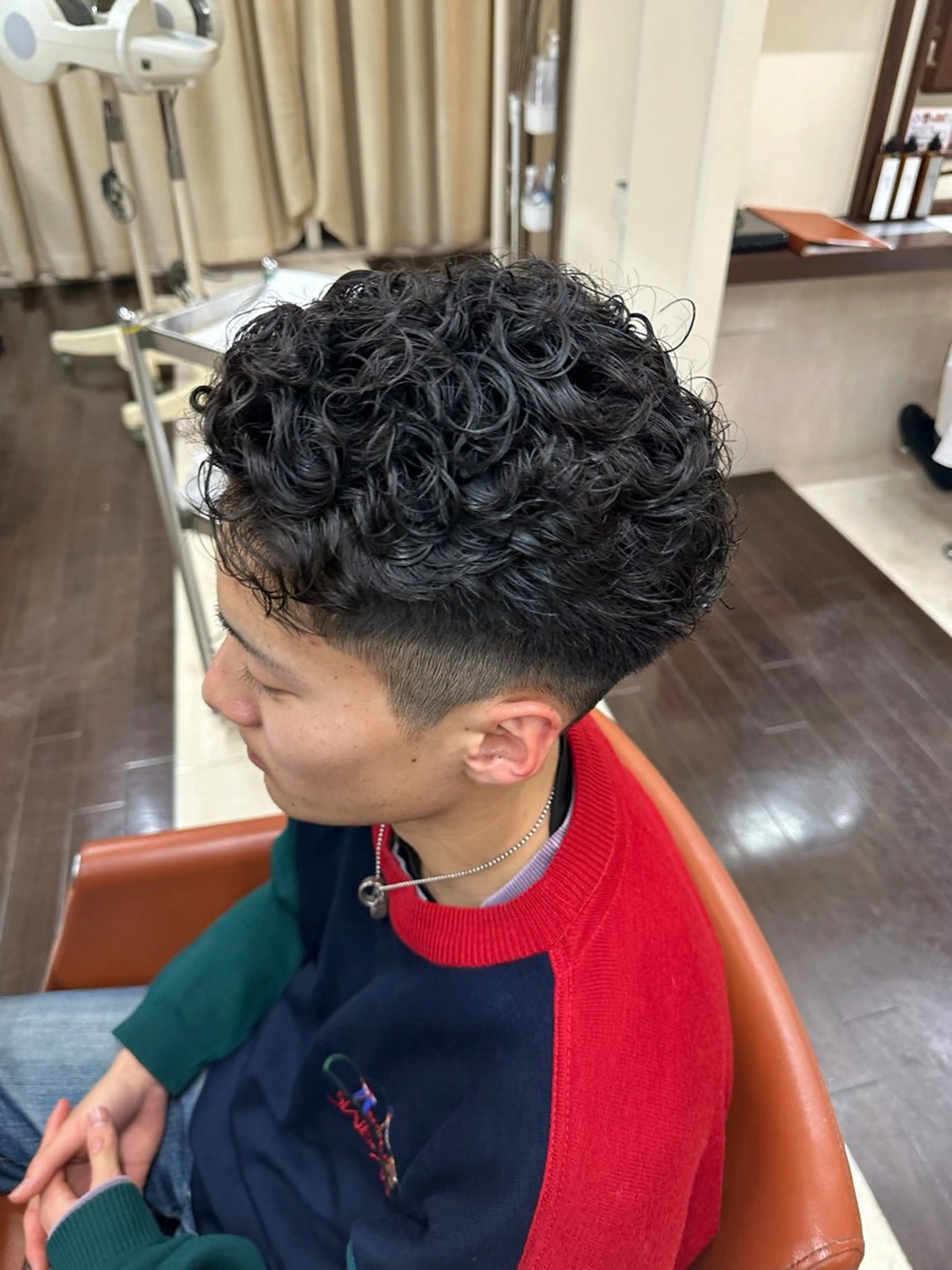 ショート パーマ メンズ カット パーマ ヘアセット 毎月230人担当/ メンズヘア/清和武虎のヘアスタイル