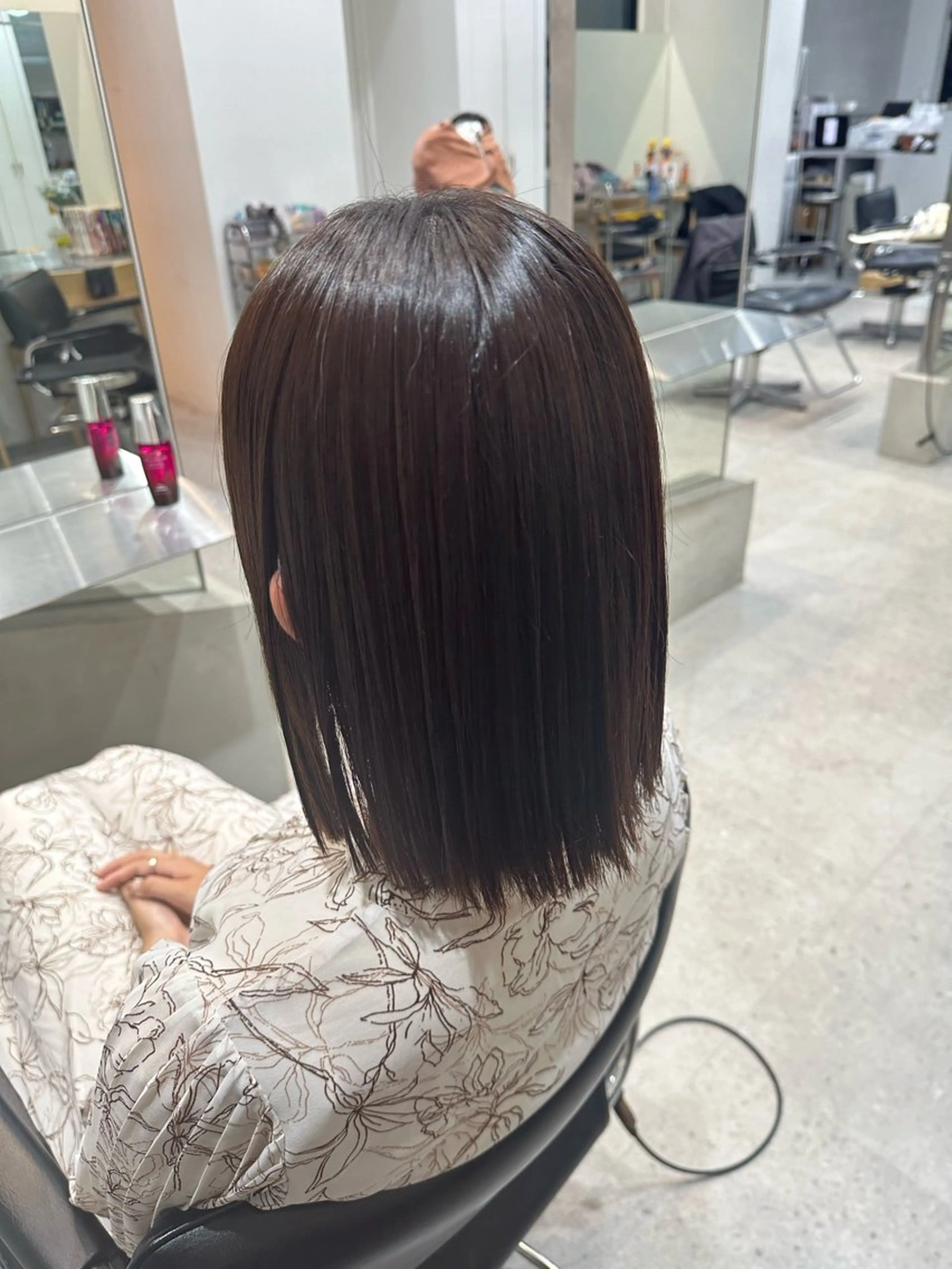 ミディアム 縮毛矯正 当日予約⭕️ fifth渋谷太田のヘアスタイル