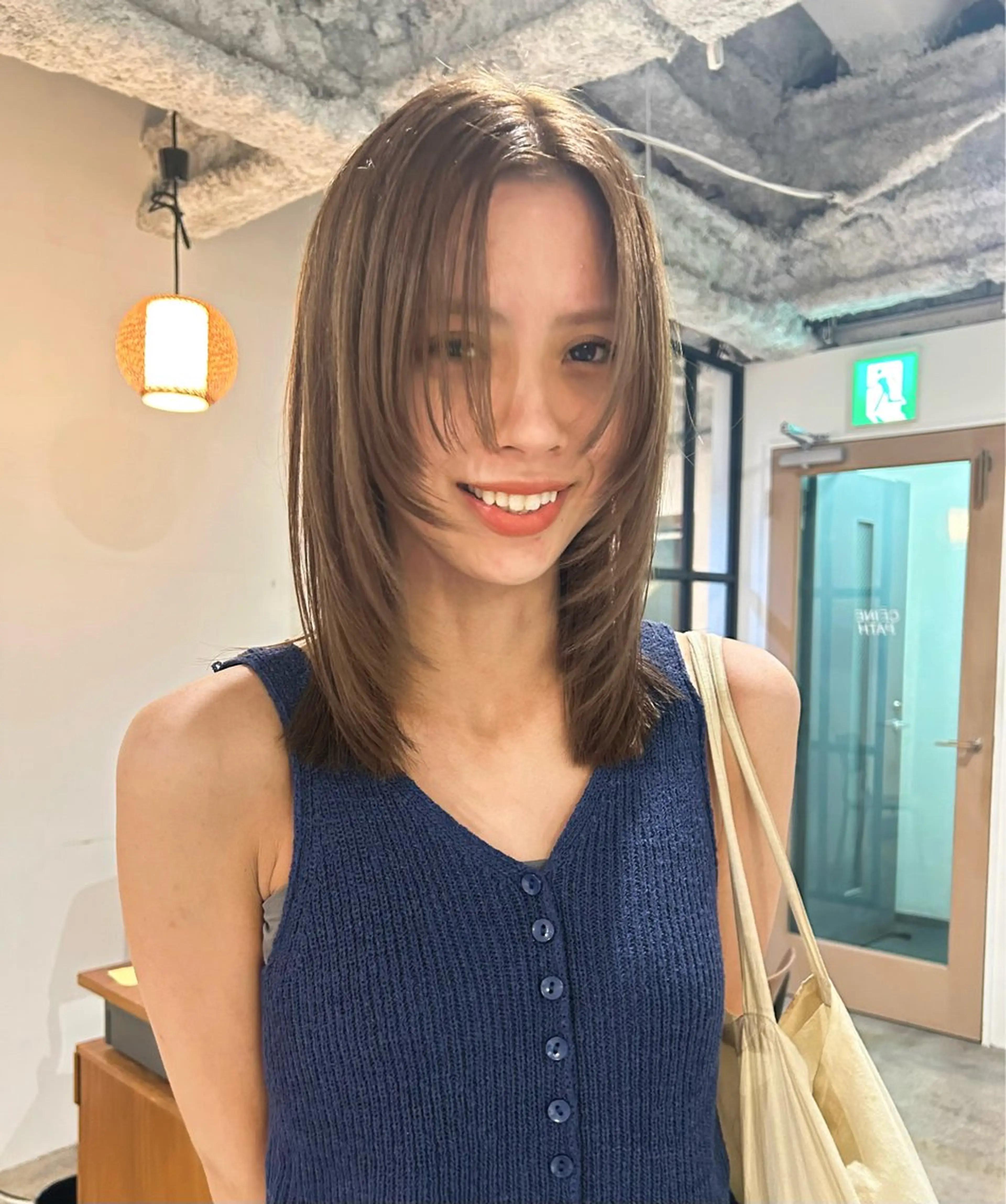 セミロング カラー ヘアアレンジ カット ヘアカラー 🎀suzuna 透明感colorのヘアスタイル