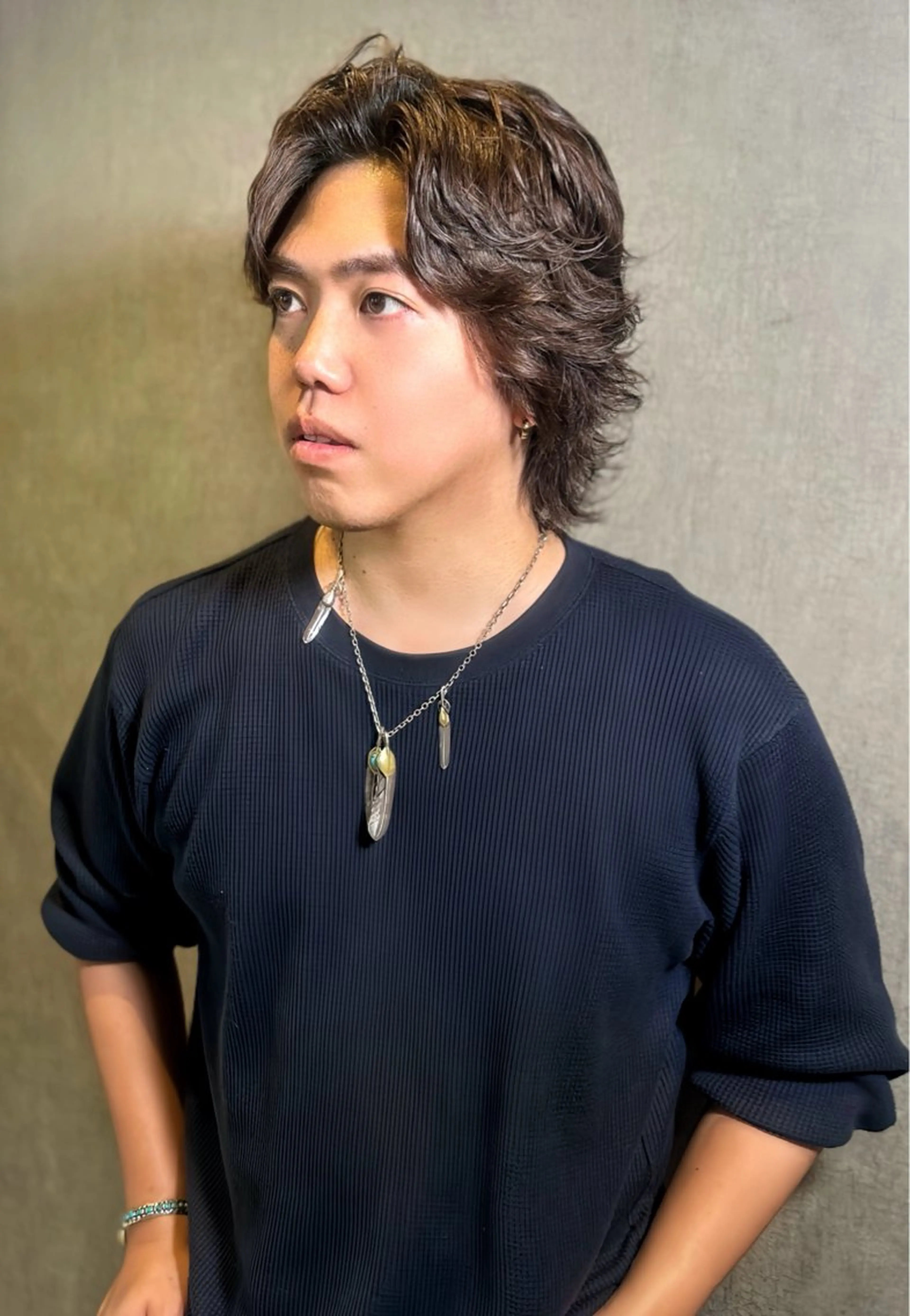 ミディアム カット パーマ 村井 隆仁のヘアスタイル