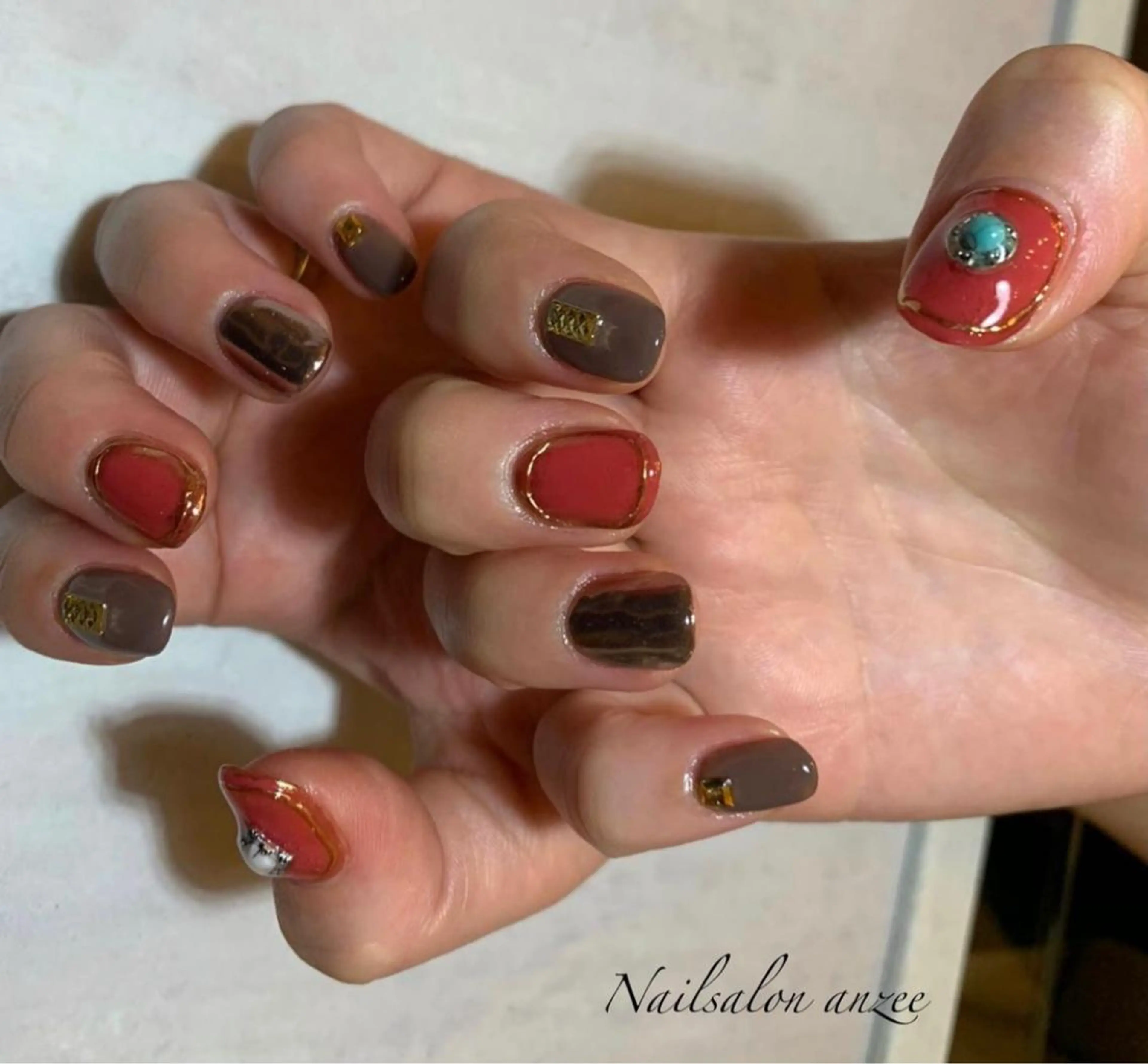 ミディアム sp anzeeのネイルデザイン