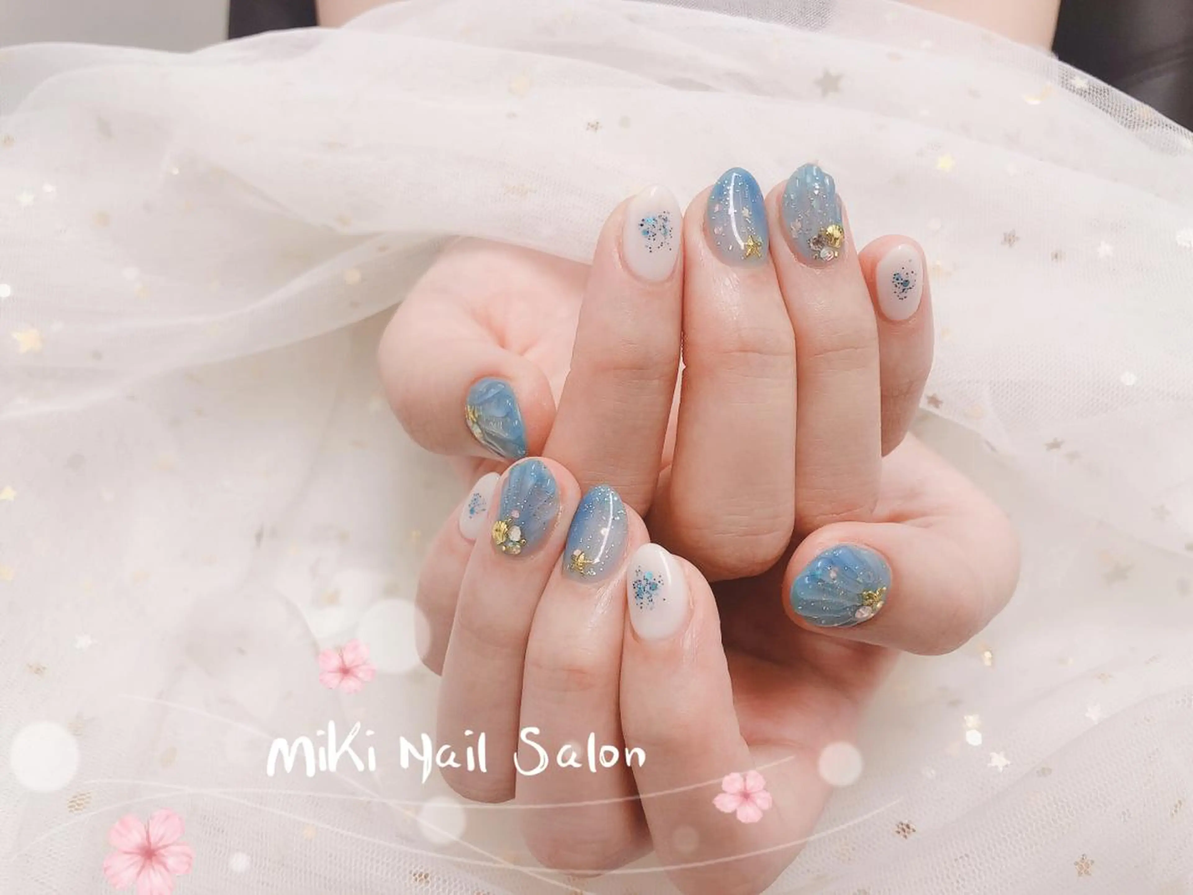 ネイル MiKi Nai池袋 長さだし得意のネイルデザイン