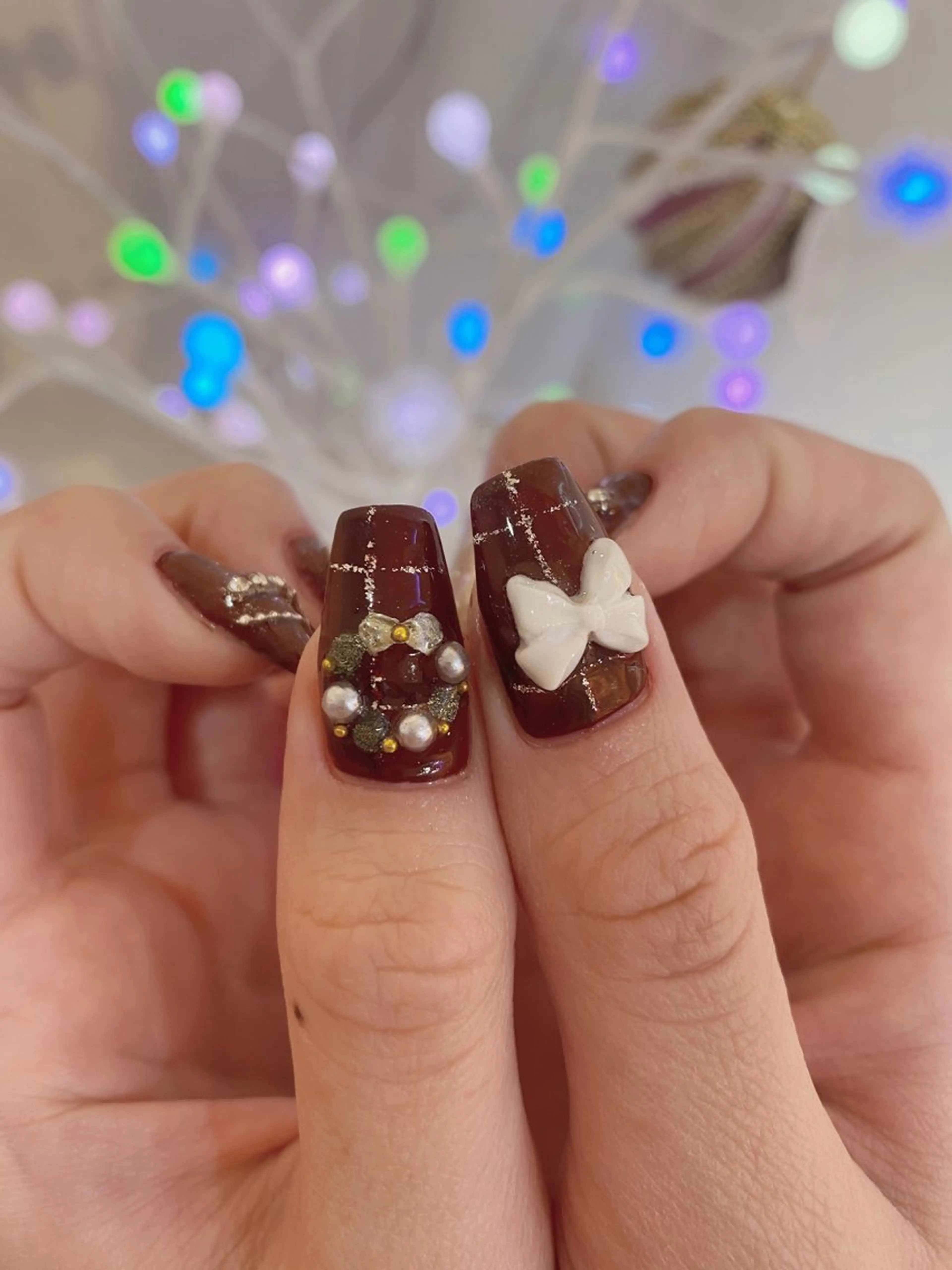 ネイル ハンドネイル ハンドケア ネイル＆アイラッシュ ∩_∩アオイのネイルデザイン