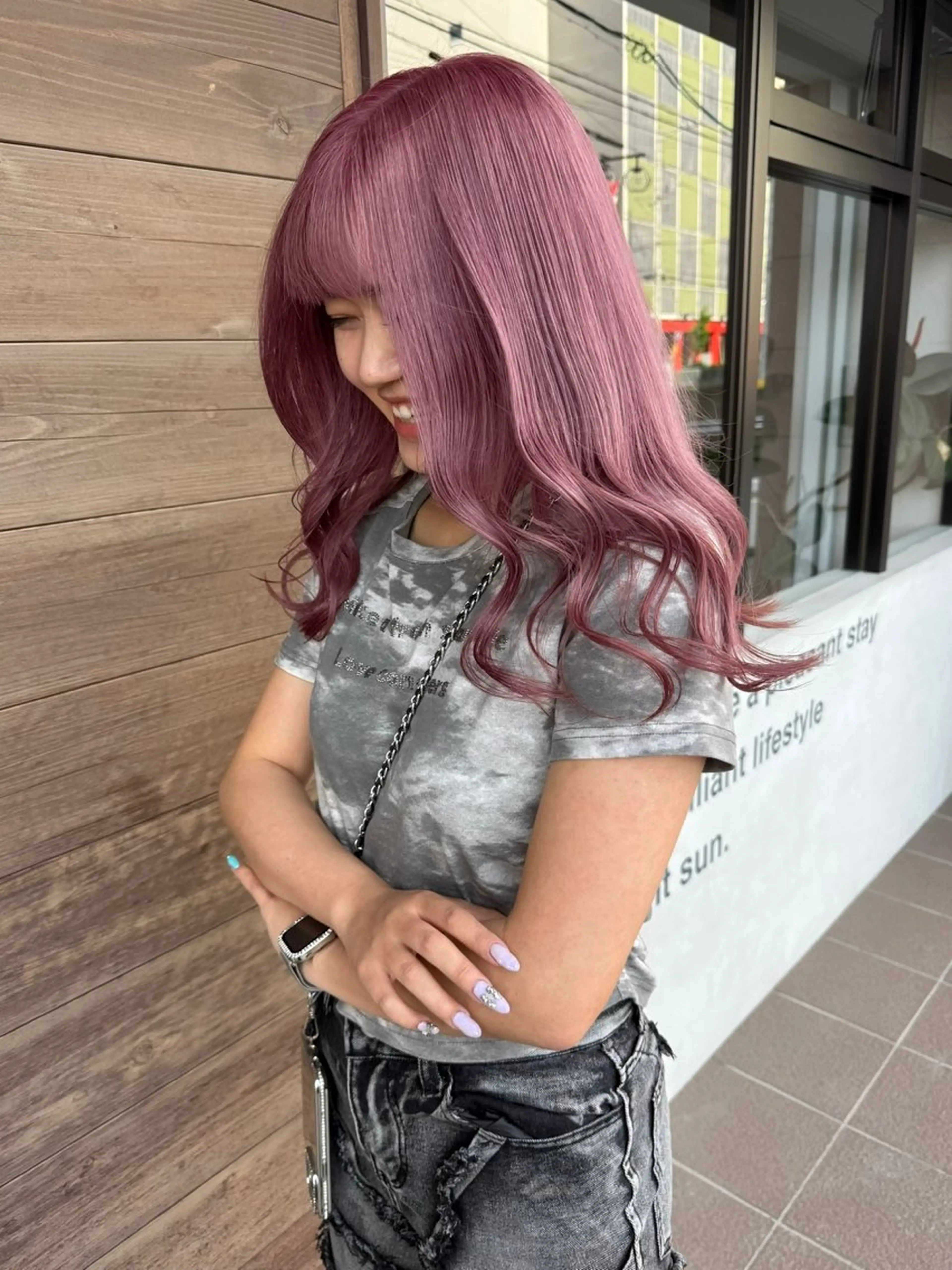 ロング ヘアカラー トリートメント Baby美容師 Ninaのヘアスタイル
