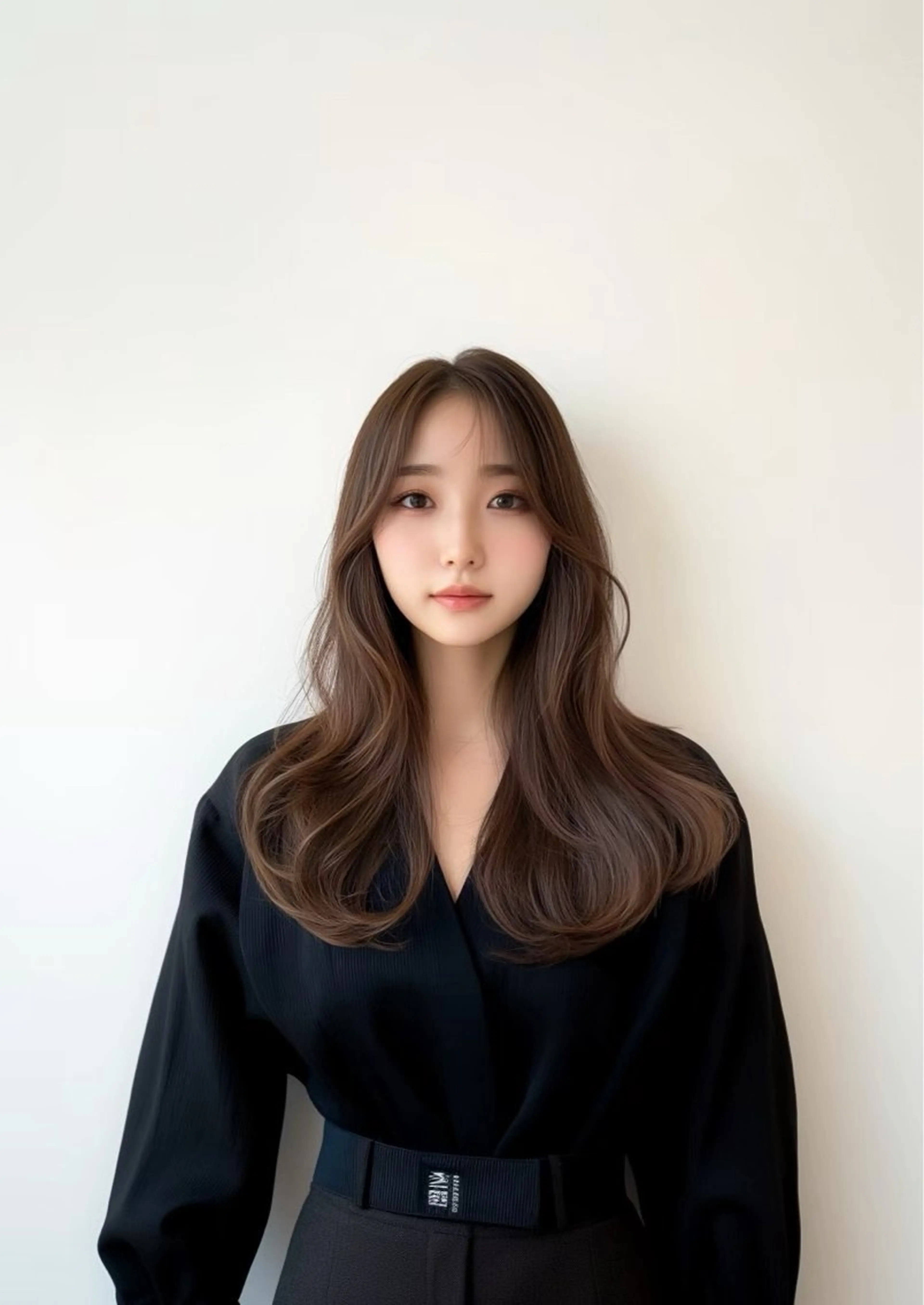 セミロング カラー 韓国風レイヤー特化 いくたのヘアスタイル