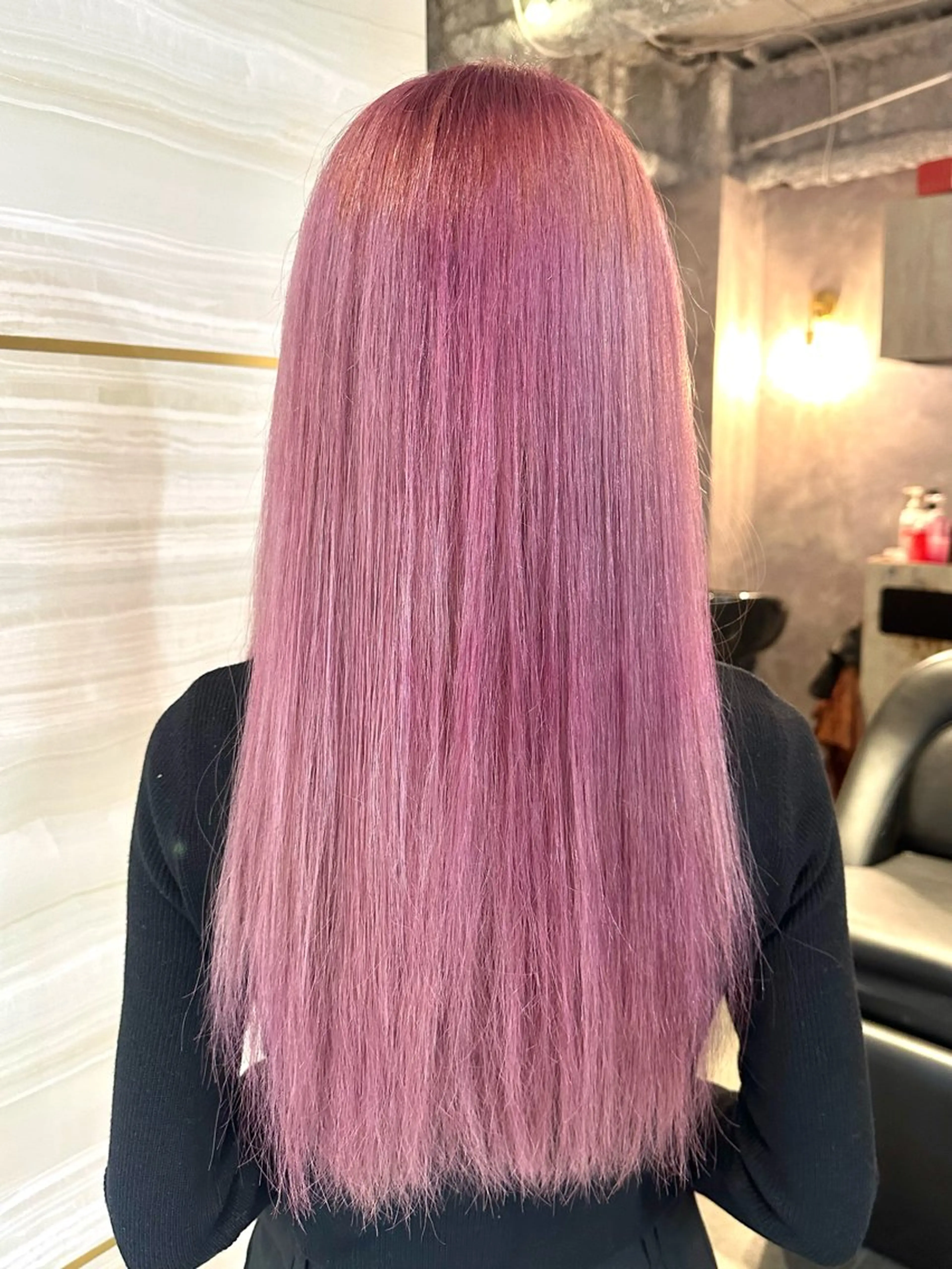 ロング カラー ブリーチ ラベンダーカラー ピンクカラー ピンクラベンダー Hina🐣 elubylovisのヘアスタイル