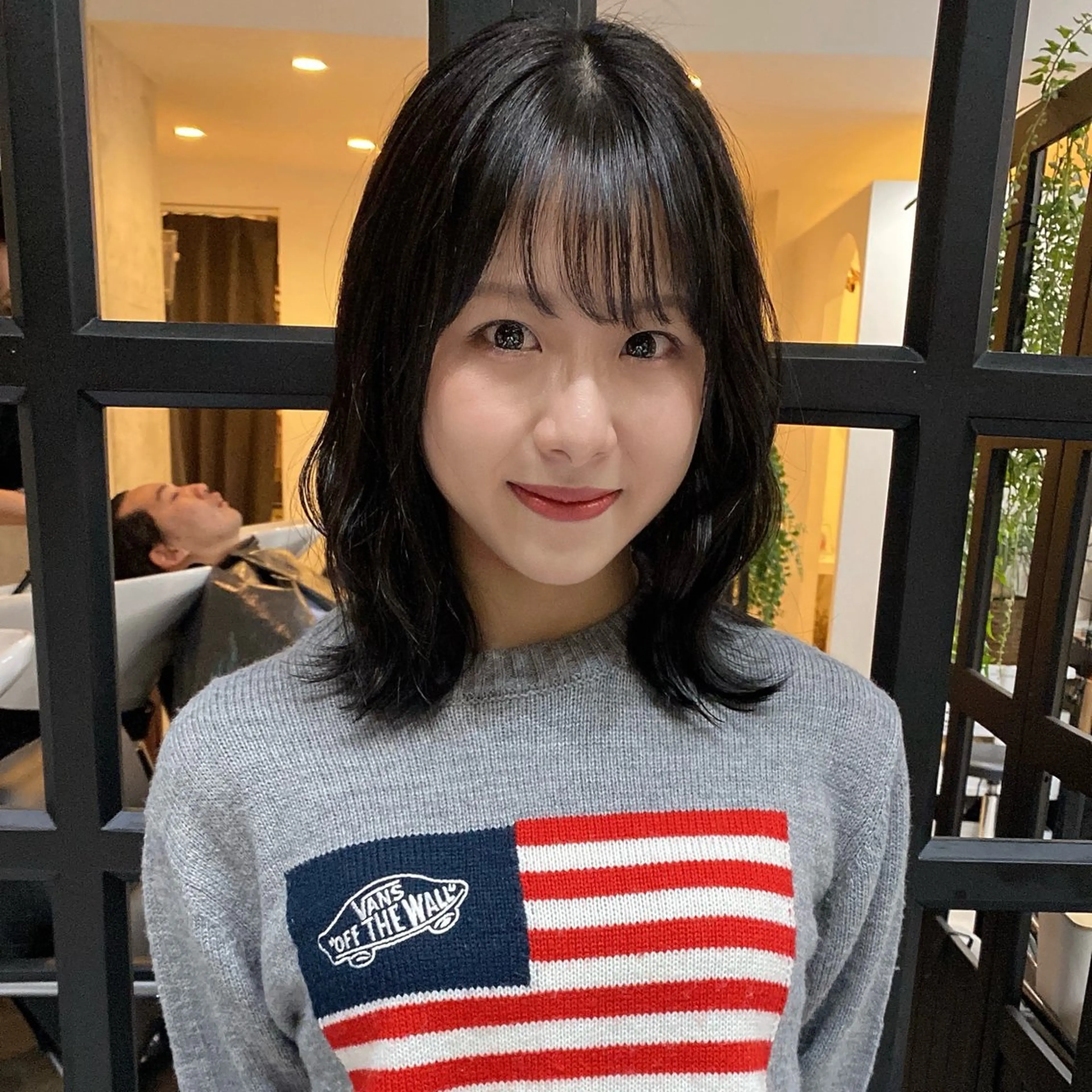 ミディアム ミディアムパーマ ハイライト 髪質改善 レイヤーカット カット ヘアカラー トリートメント また会いたくなる 美容師【KENTA】のヘアスタイル