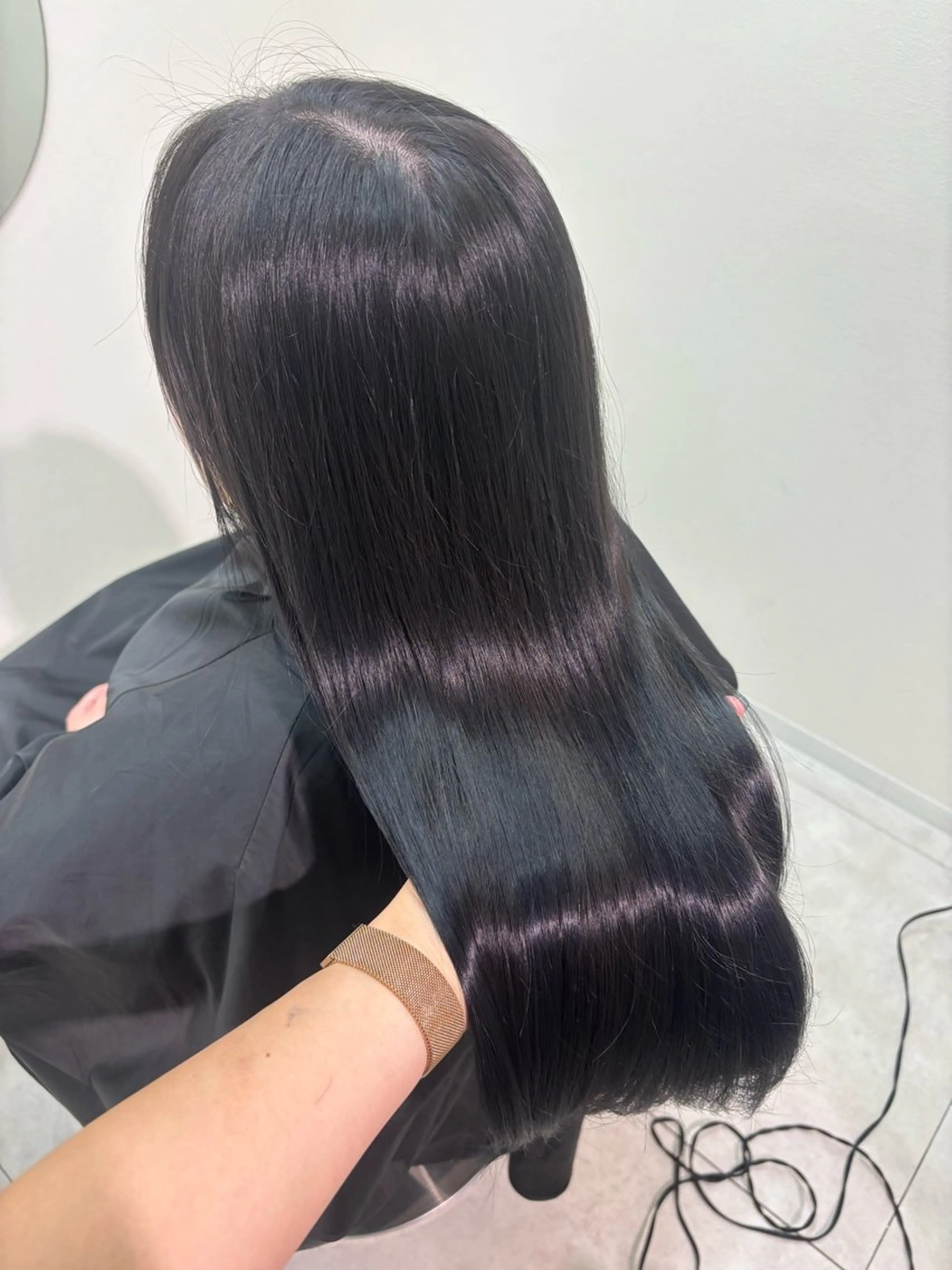 ロング カラー カット ヘアカラー トリートメント ヘッドスパ 広島/わかな/ヘア セット/オリーブのヘアスタイル