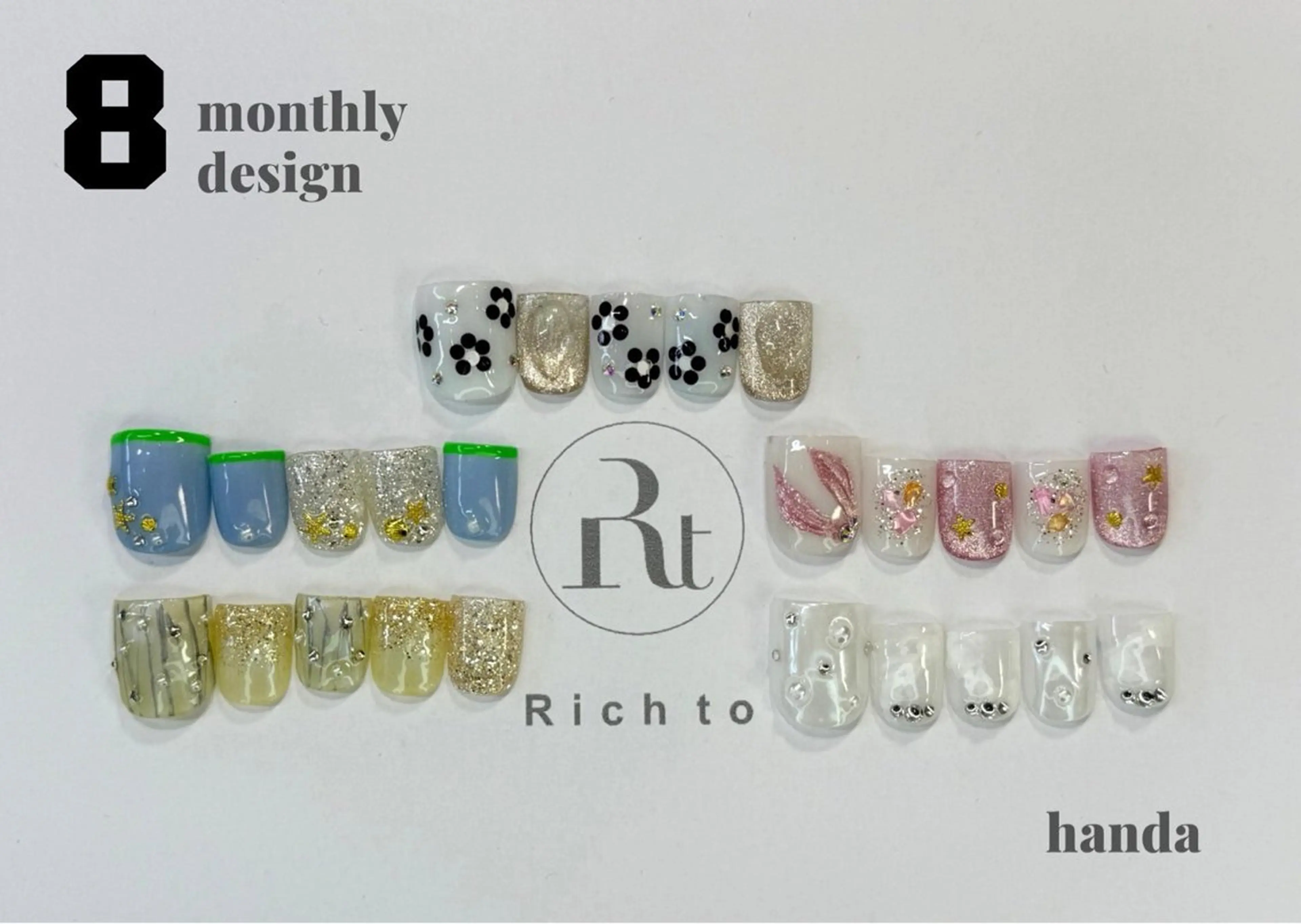 ネイル Rich to半田店所属・榊原 千莉のネイルデザイン