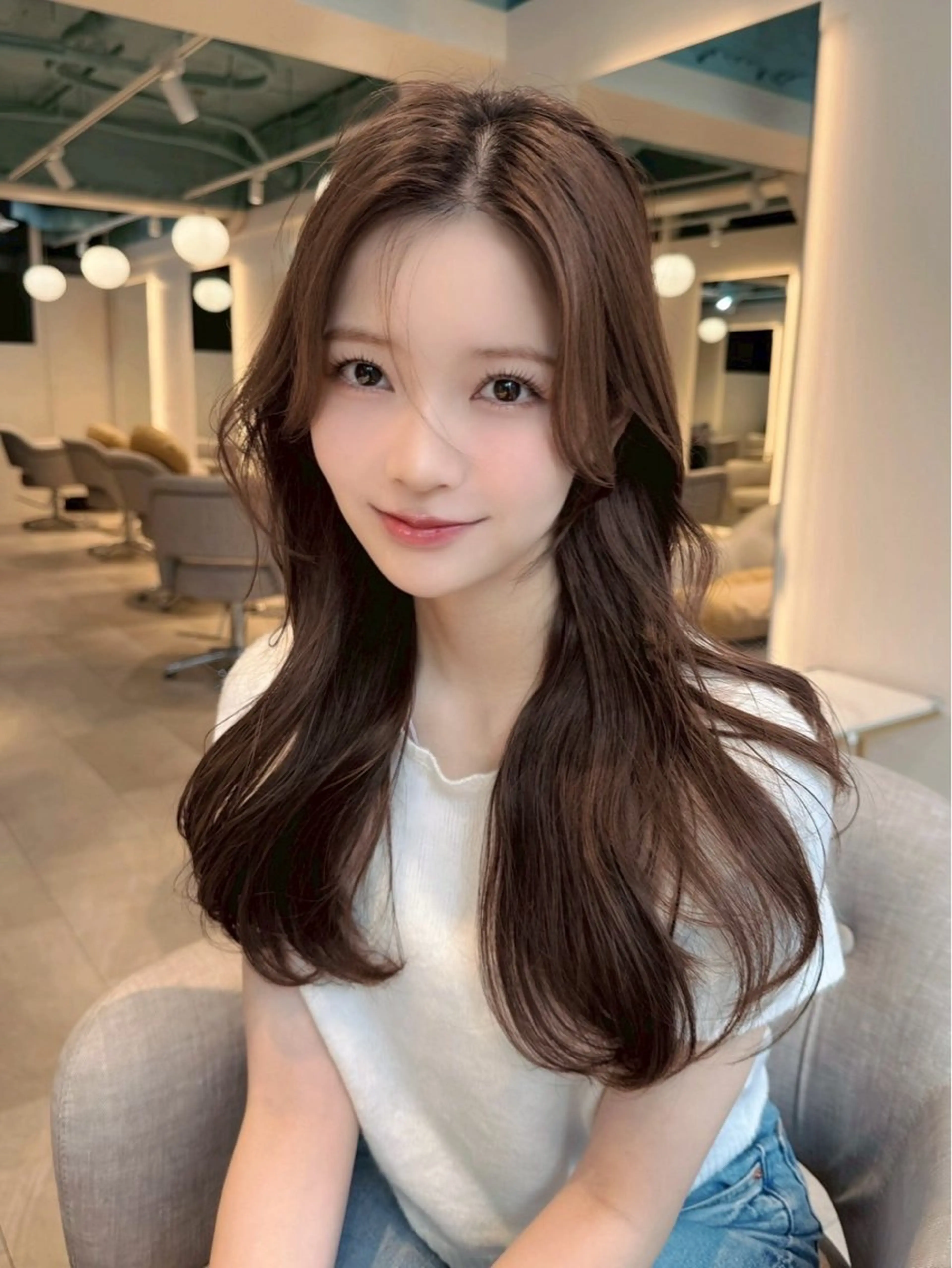 ロング ヘアカラー 銀座🪄momo🪄 カラートリートメントのヘアスタイル