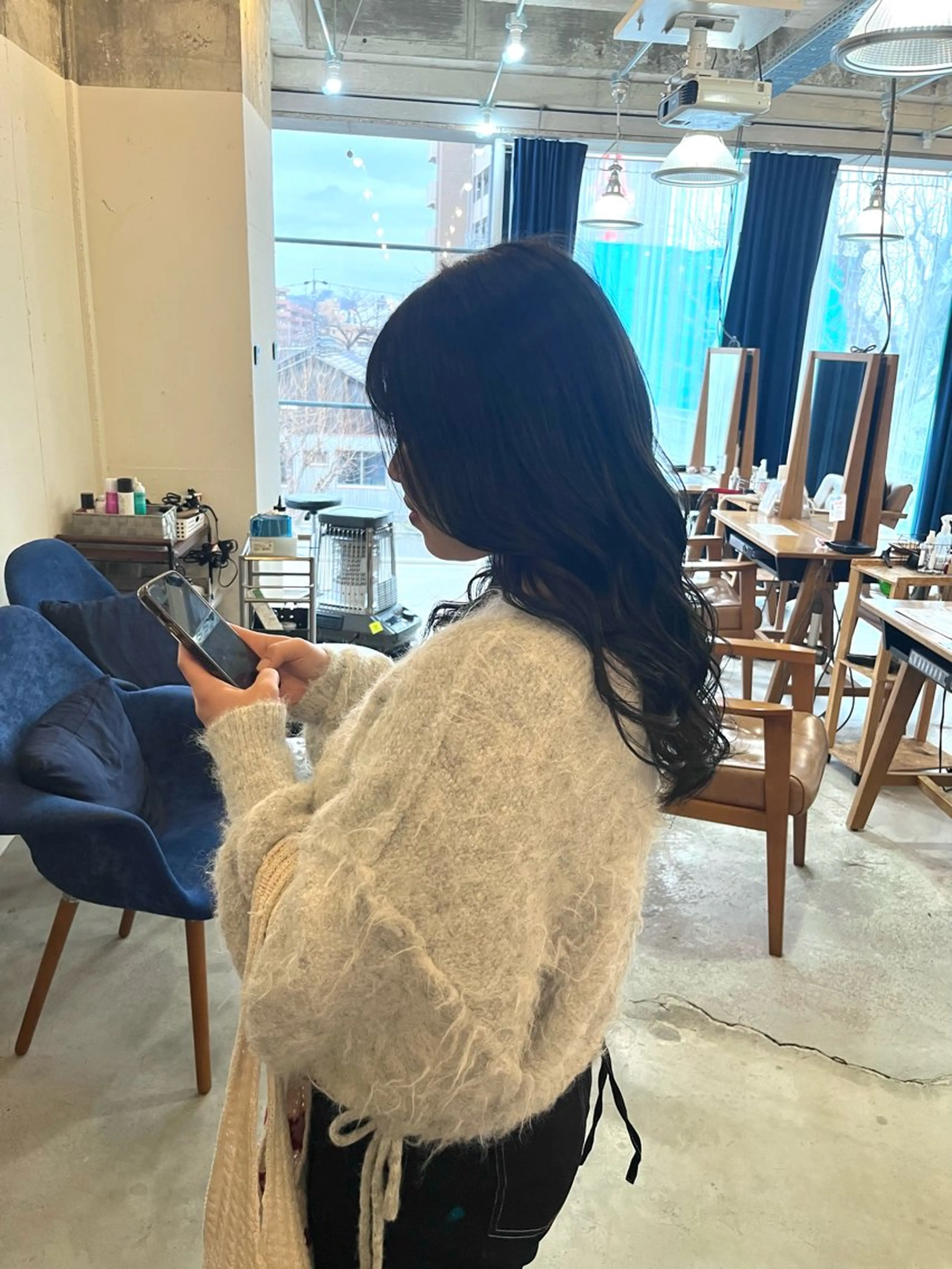 セミロング 韓国風ヘア カット ヘアカラー トリートメント 堀出 芽衣/垢抜け/美髪のヘアスタイル