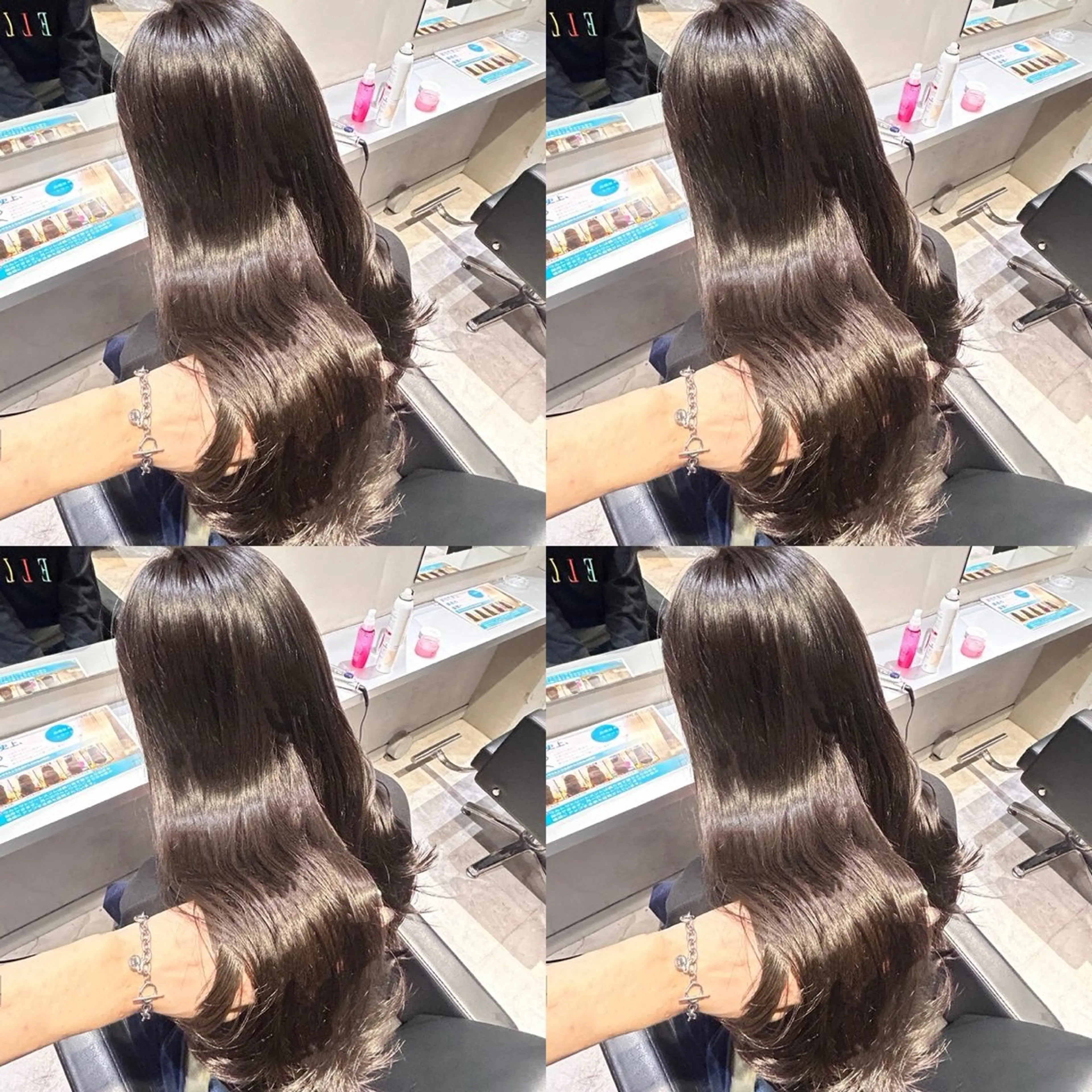 ロング カラー ヘアカラー トリートメント 韓国レイヤー/ ハッシュカットひかるのヘアスタイル
