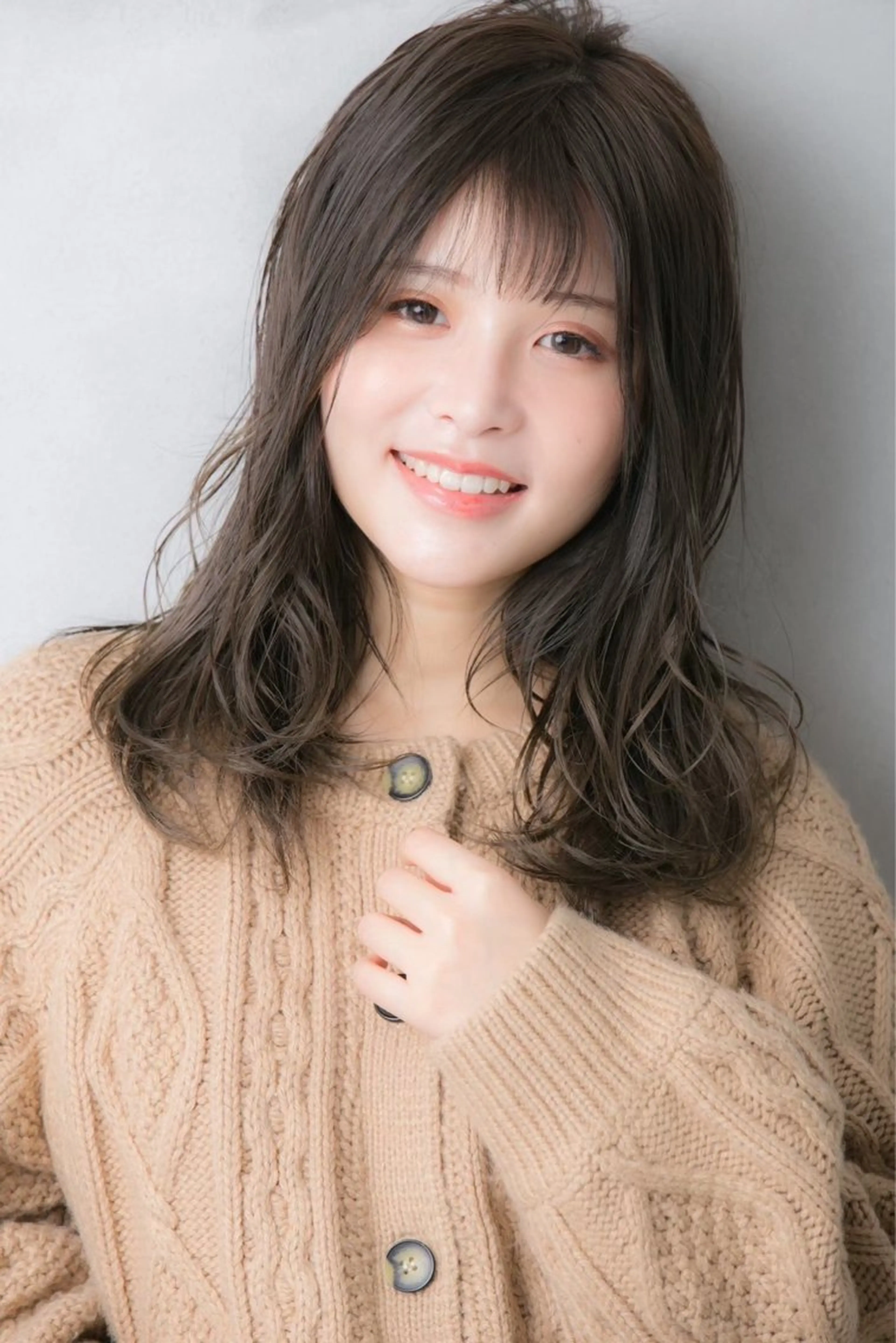 セミロング カラー パーマ amble luxe 髪質改善 💕のヘアスタイル