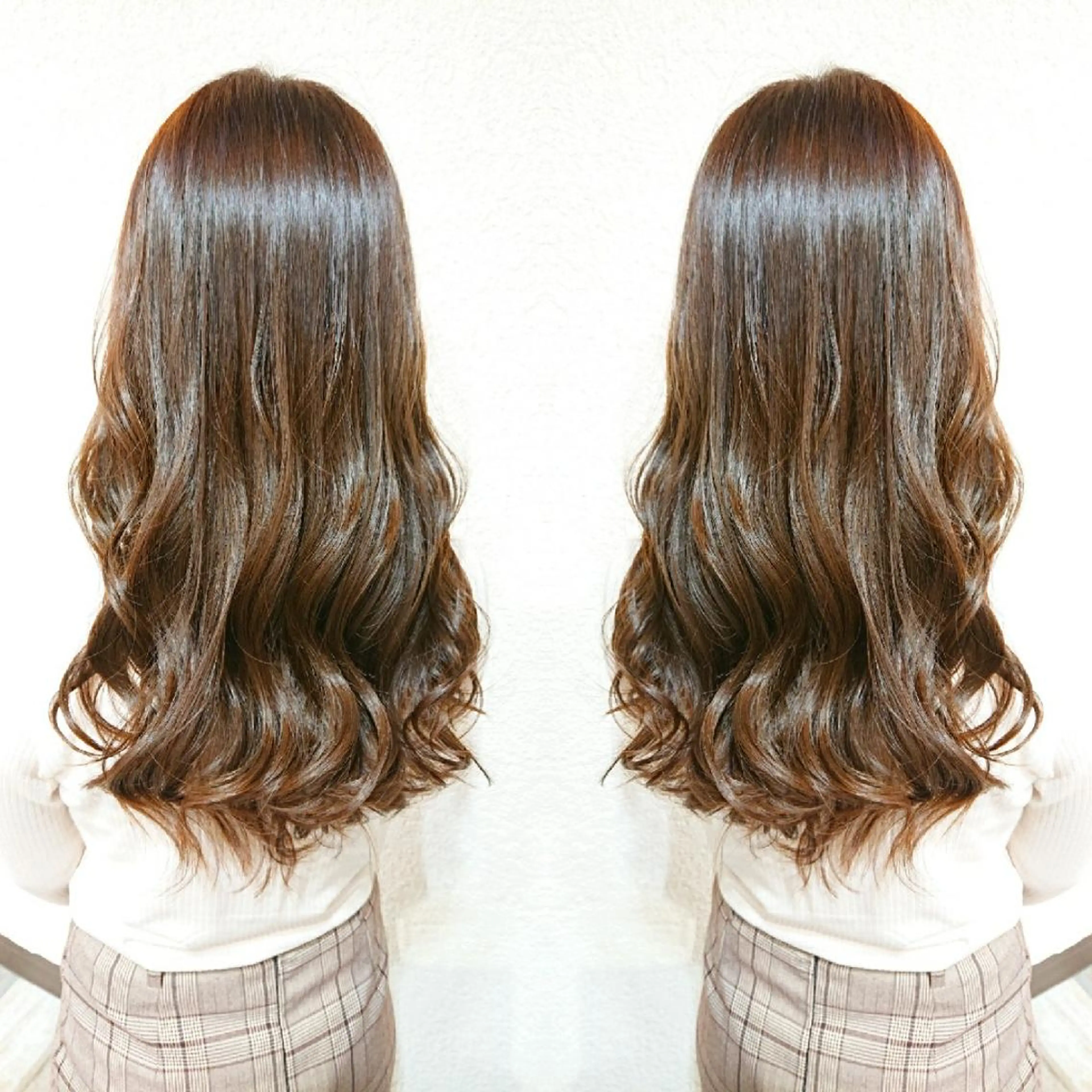 ロング カラー ベージュカラー 艶カラー/インナー /グラデ/大西小百合のヘアスタイル