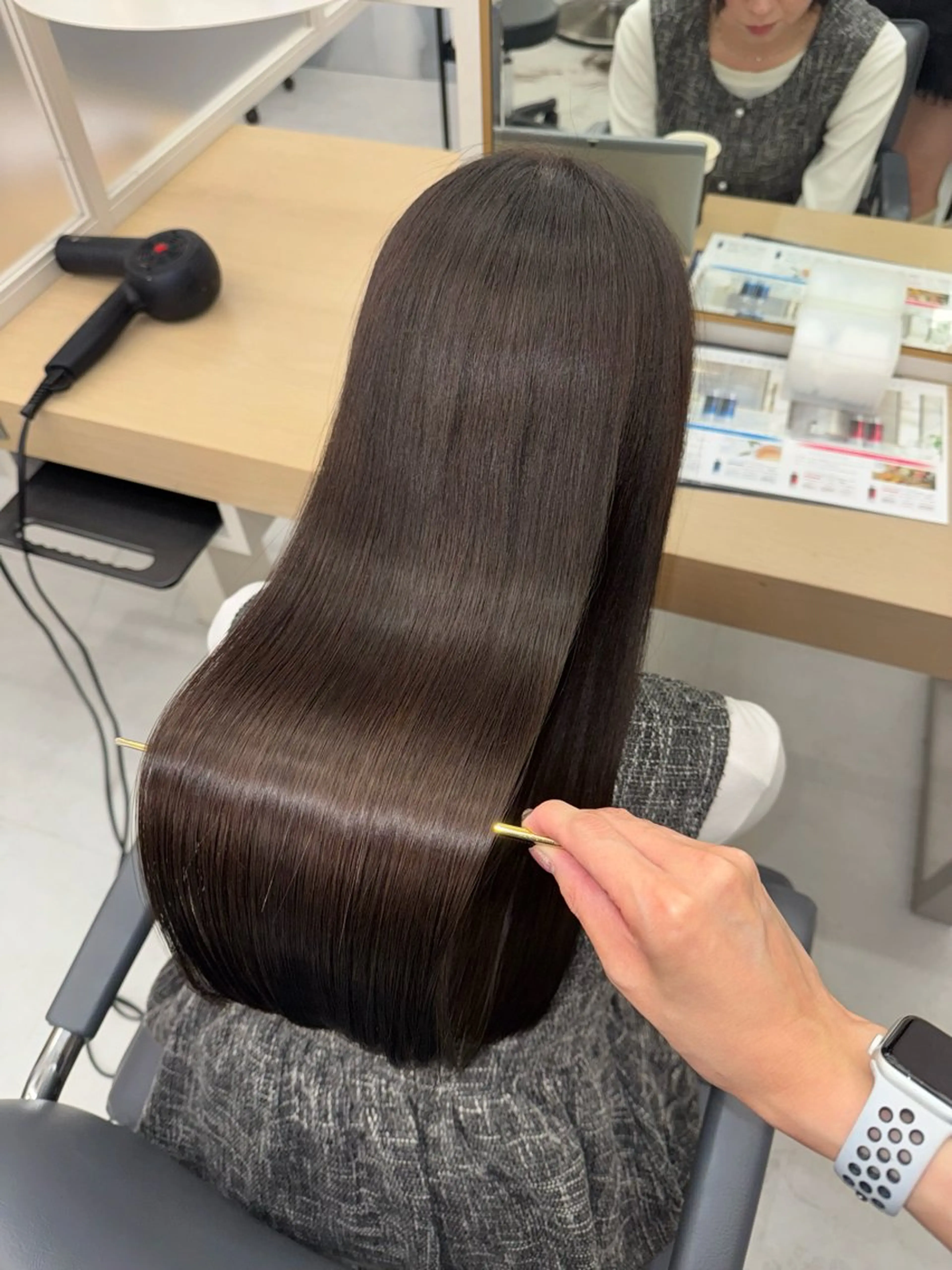 ロング カラー ヘアカラー トリートメント ヘッドスパ 韓国🫧アイドルヘア 🎀みづきのヘアスタイル