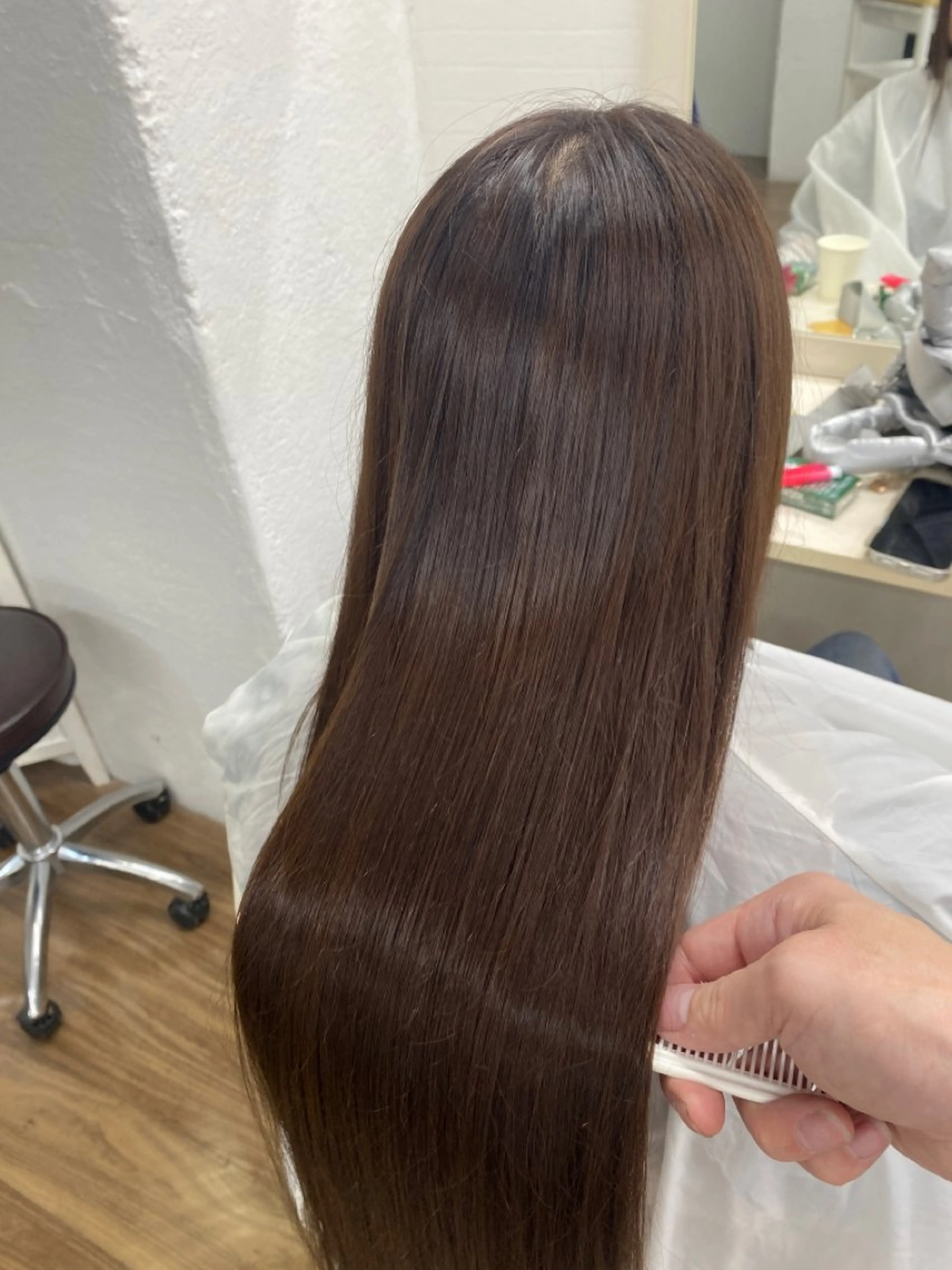 ロング 髪質改善 トリートメント トリートメント GLOSS 心斎橋 山上のヘアスタイル