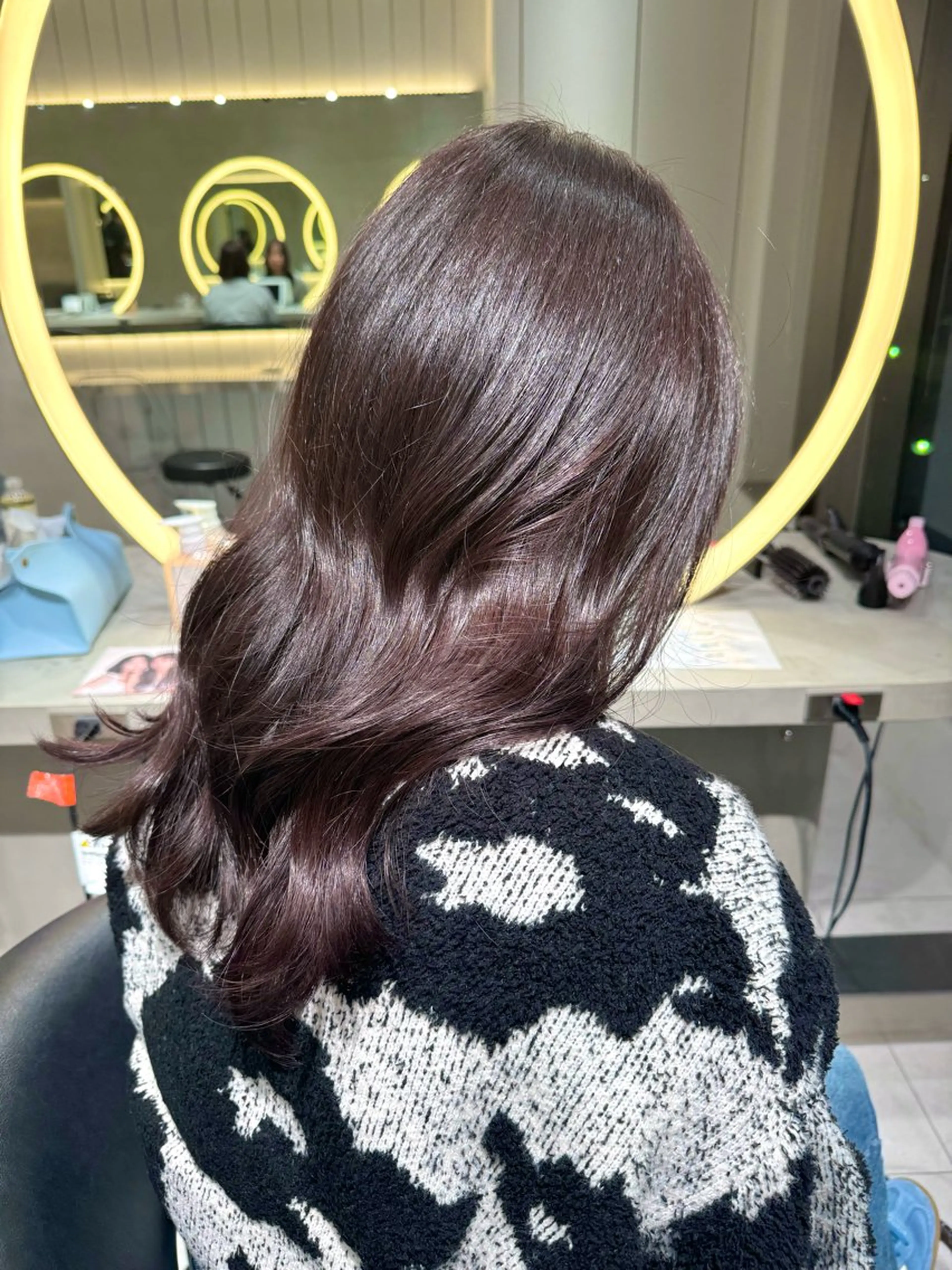 セミロング カラー ハイトーン特化🤍/ ハルナのヘアスタイル