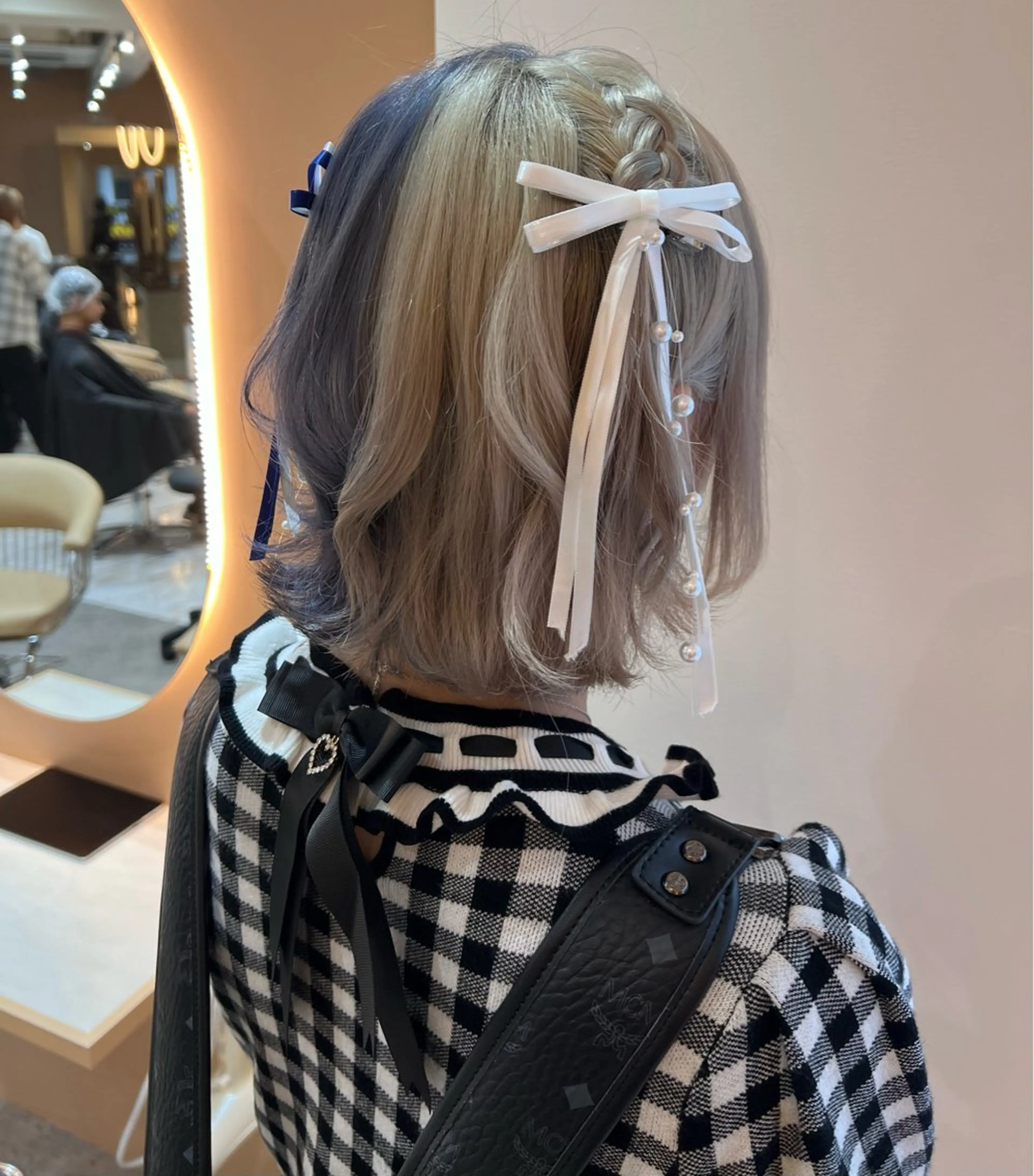 ショート カラー ヘアアレンジ ヘアセット ✨髪質改善✨レイヤー 韓国ヘア🇰🇷ゆいのヘアスタイル