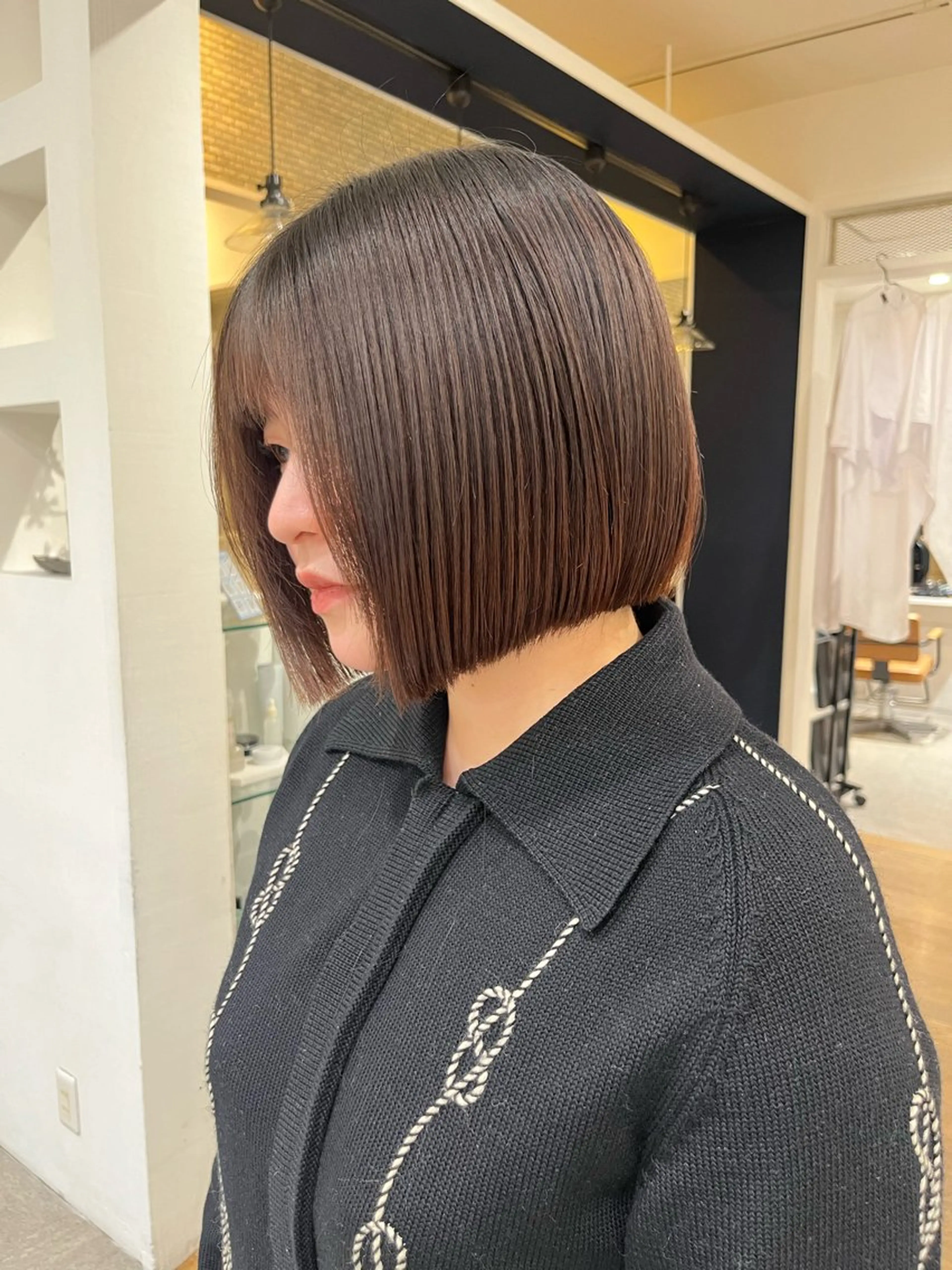 ショート ボブ カット トリートメント 無料カットモデル‪✨ ✂️Nanami🌷のヘアスタイル