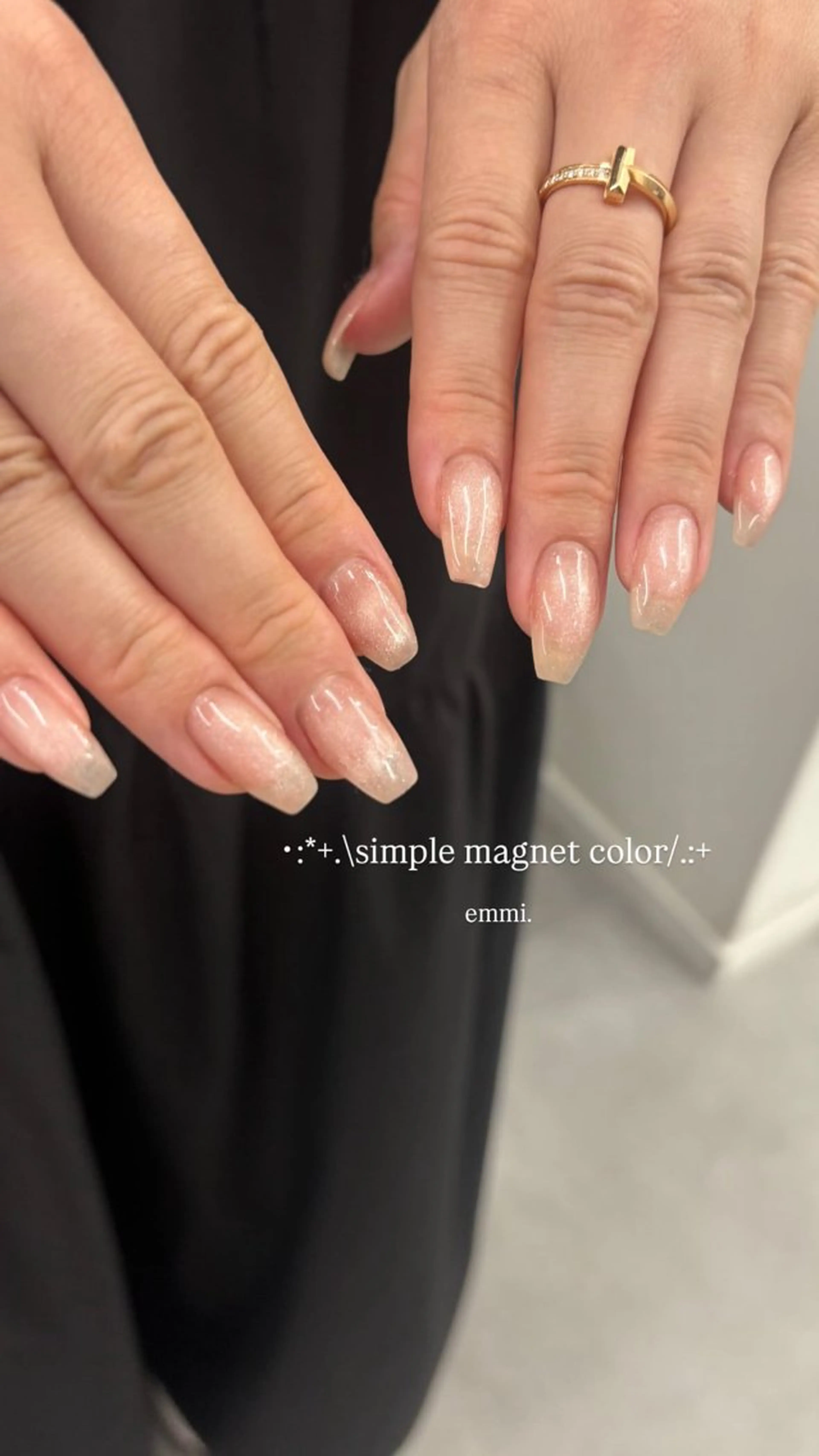 ネイル チークネイル フレンチネイル ガーリー 氷ネイル・うるうるネイル キラキラネイル ハンドネイル GO TODAY SHAiRE SALON 表参道colore店所属・emmi nailのネイルデザイン
