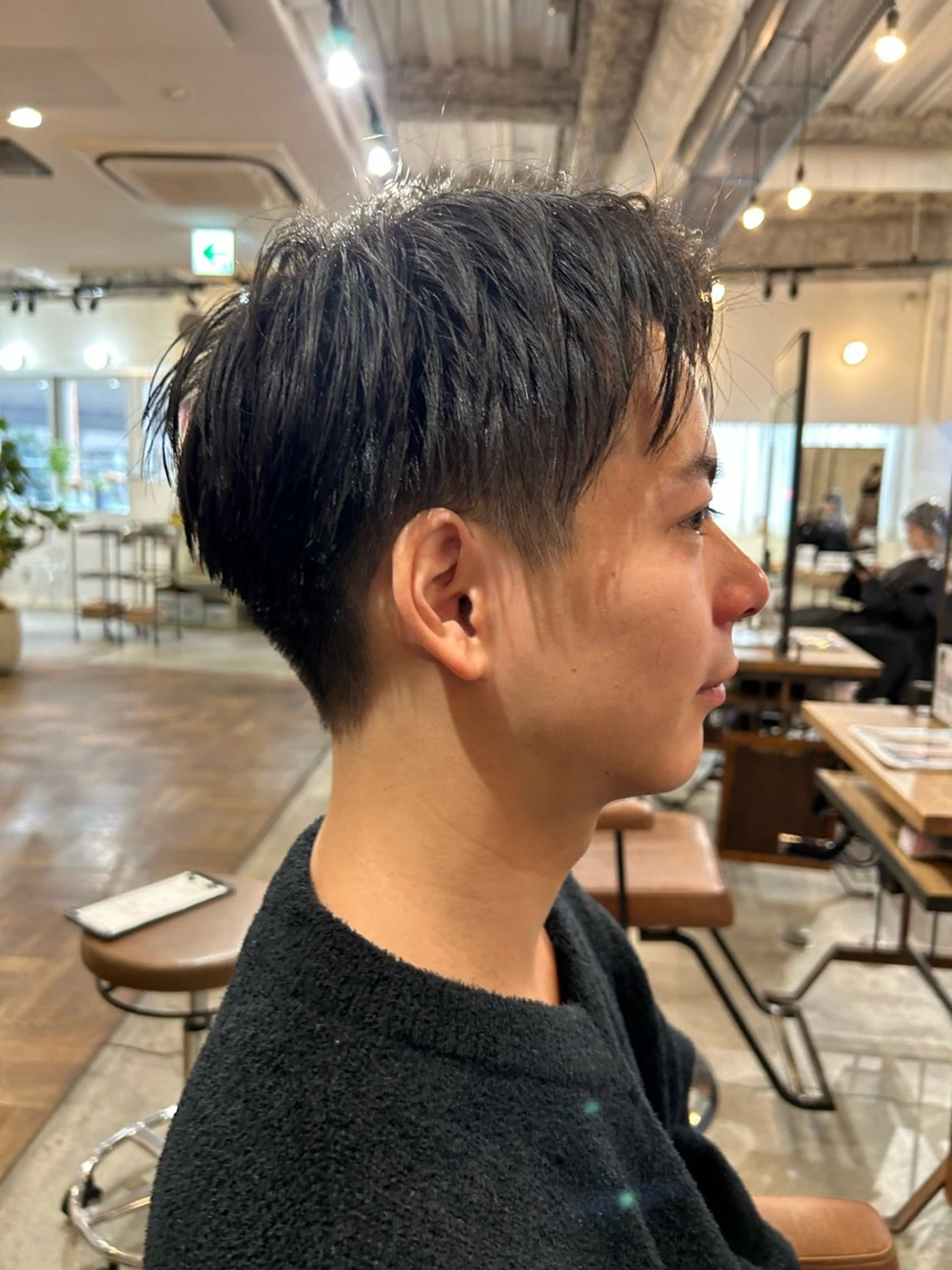 メンズ カット 梅田/透明感カラー ボブレイヤーきょうかのヘアスタイル