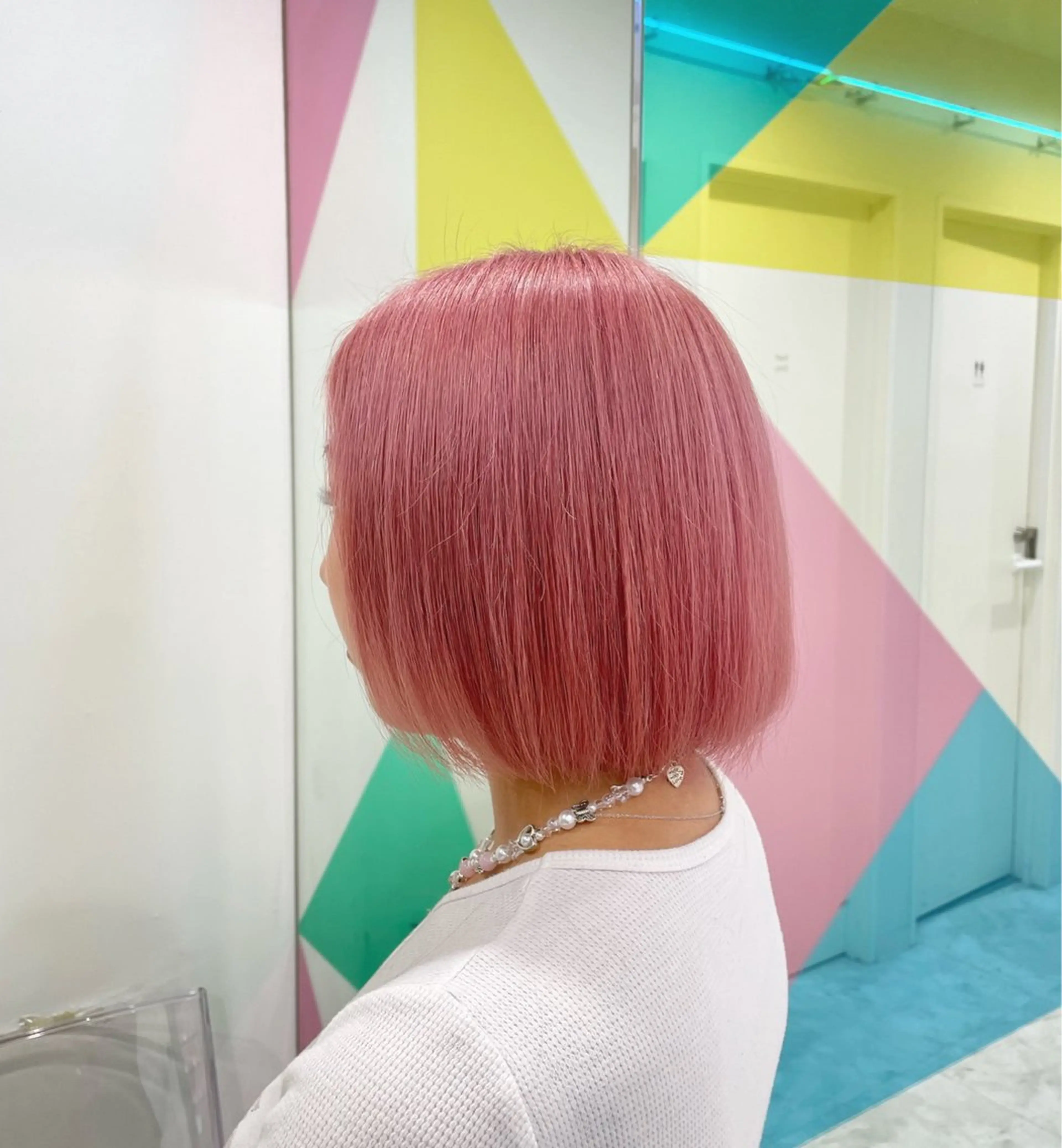 ショート カラー ピンクカラー 💖トレンド夏 カラー💖FUTAのヘアスタイル