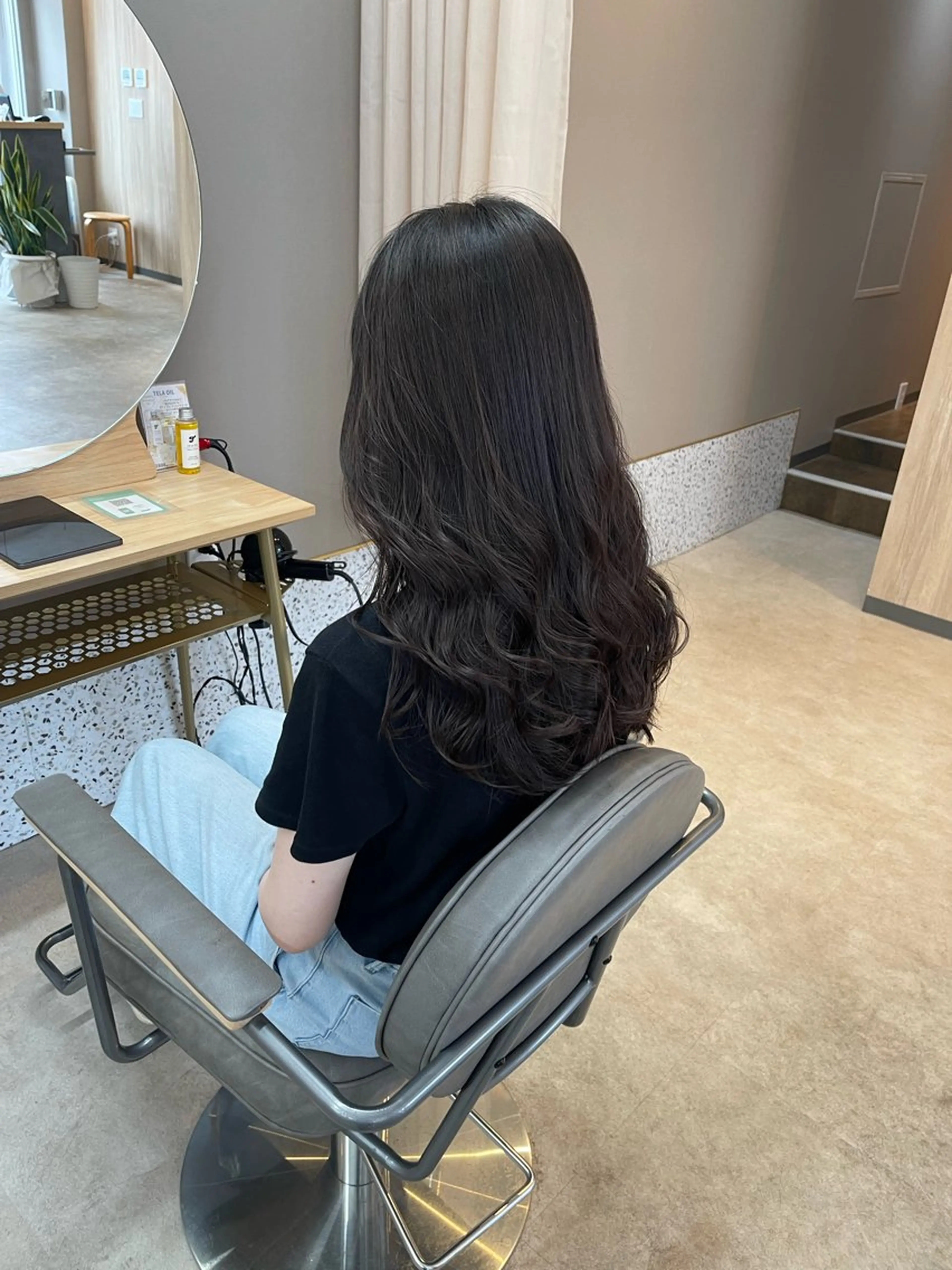 セミロング カット ヘアカラー トリートメント TELA HAIR 岩槻店所属・✨透明感カラー✨ 🌈ブリーチカラーのヘアスタイル