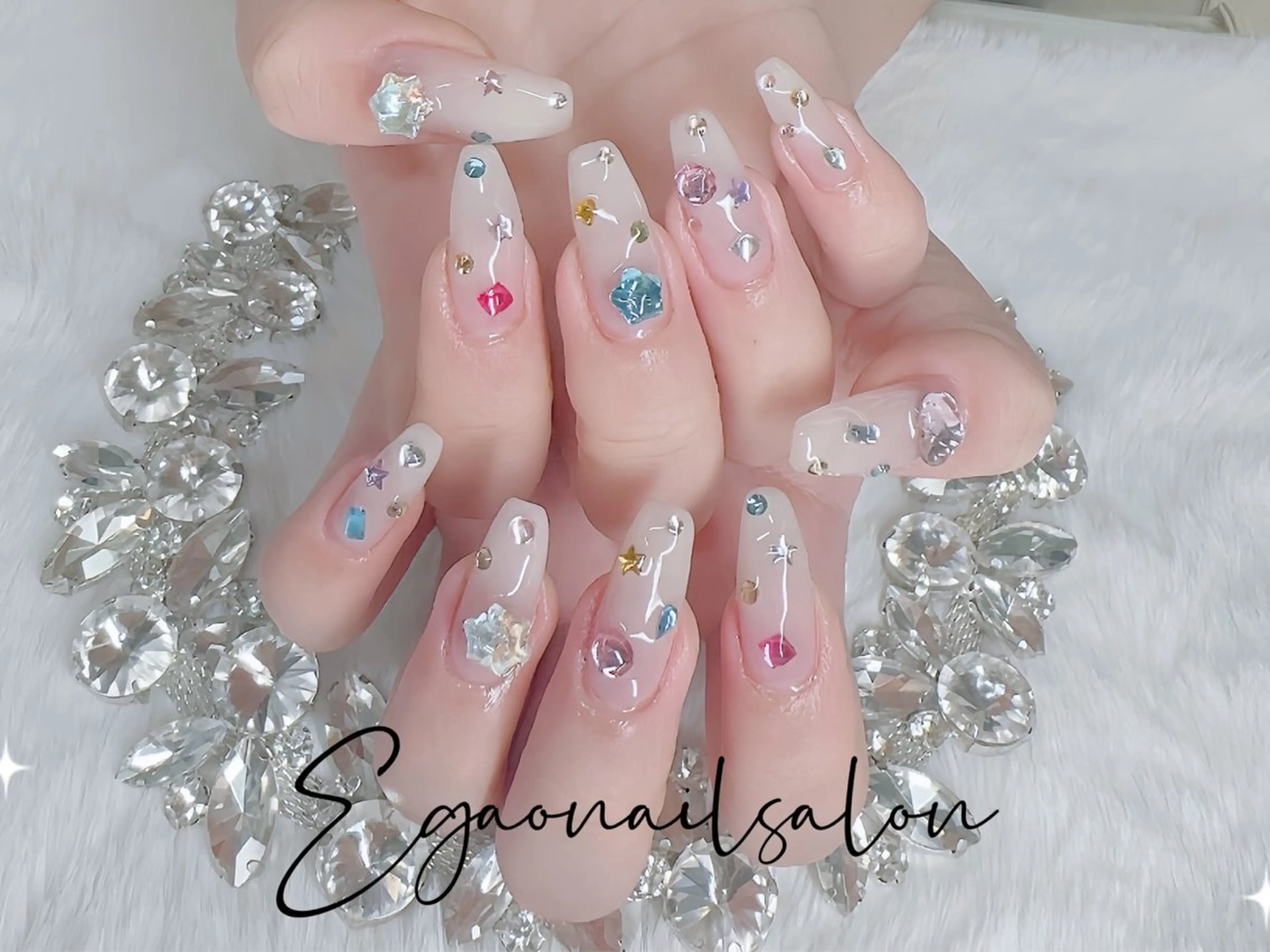 ネイル アートネイル フットネイル フレンチネイル ジェルネイル グラデーション ハンドネイル Egao Nail Salonのネイルデザイン
